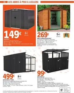 Brico E.Leclerc - Prévisualisation de Brico E.Leclerc - Jardin valide à partir de 03.03.2026 | Page: 36 | Produits: Portes, Abri de jardin, Cadre
