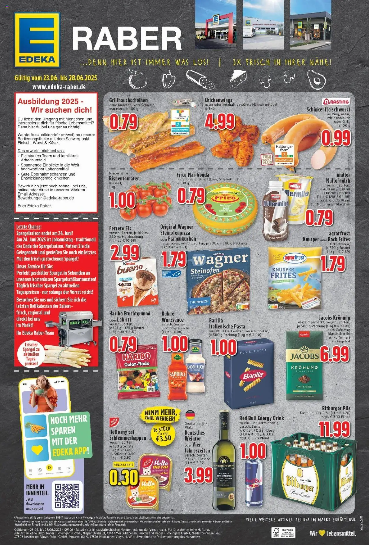 Edeka prospekt Neukirchen-Vluyn	 - gültig ab dem 22.06.2025 | Seite: 1 | Produkte: Thunfisch, Wurst, Knoblauch, Eis