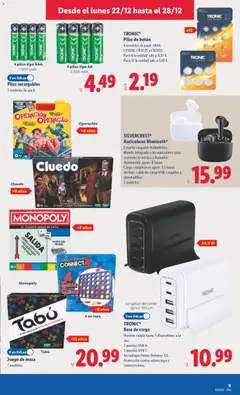 Vista previa Lidl folleto de bazar válido desde el 22.12.2025 | Página: 17 | Productos: Auriculares, Cable, USB, Mesa