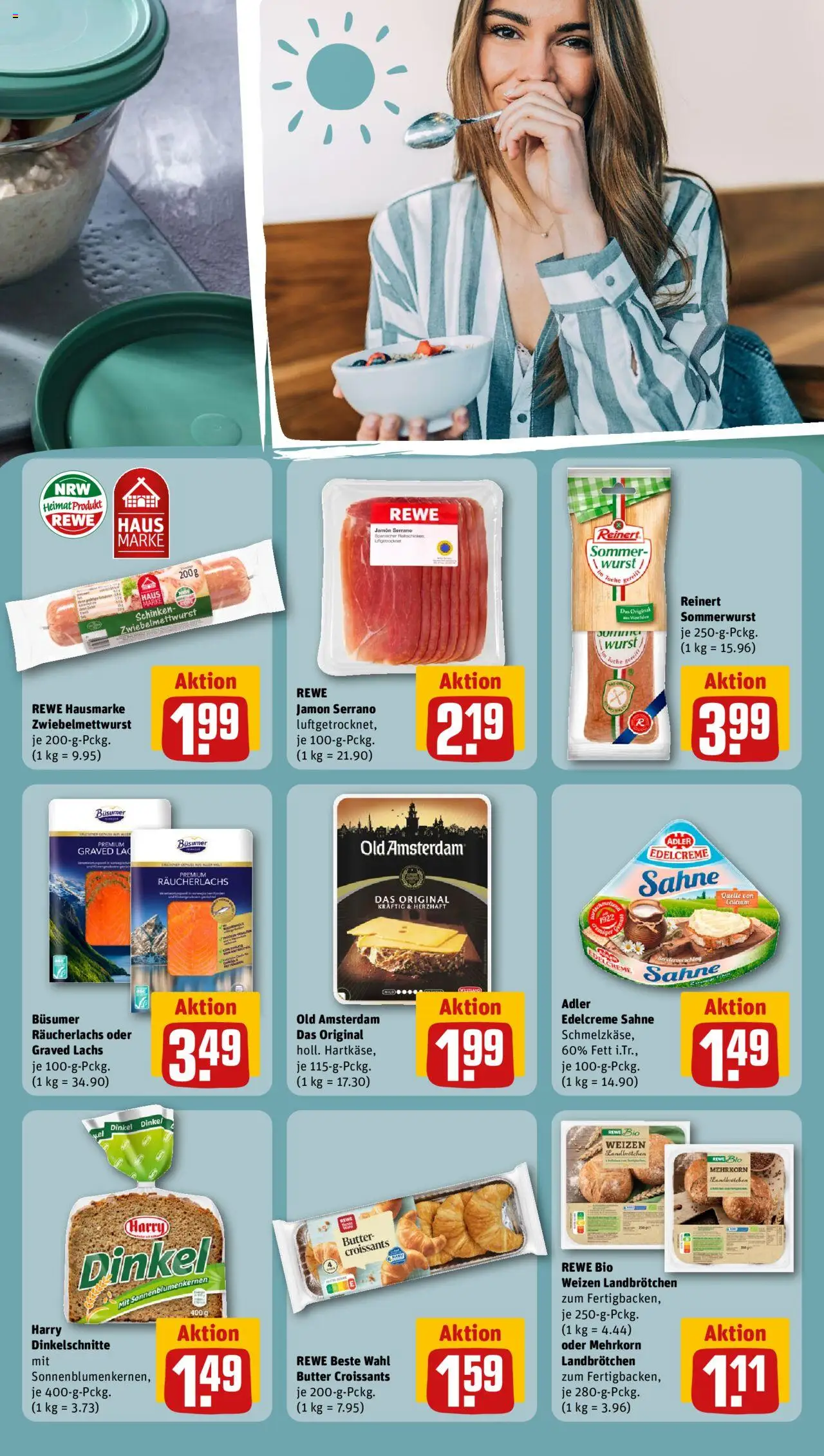 Rewe ihr Kaufpark Prospekt 	 - gültig ab dem 18.08.2025 | Seite: 17 | Produkte: Butter, Wurst, Schinken, Sahne