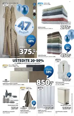 Jysk katalog - pregled Jysk kataloga - važi od 22.04.2026 | Strana: 11 | Proizvode: Kupatilo, Peškir, Bade mantil