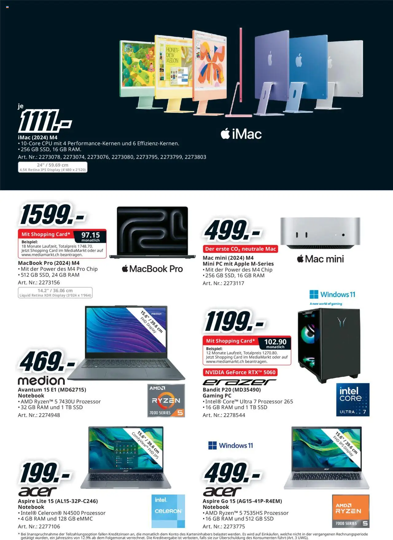 Media Markt Aktionen – gültig ab 05.10.2025 | Seite: 11 | Produkte: Notebook, Apple, Macbook, Mini PC