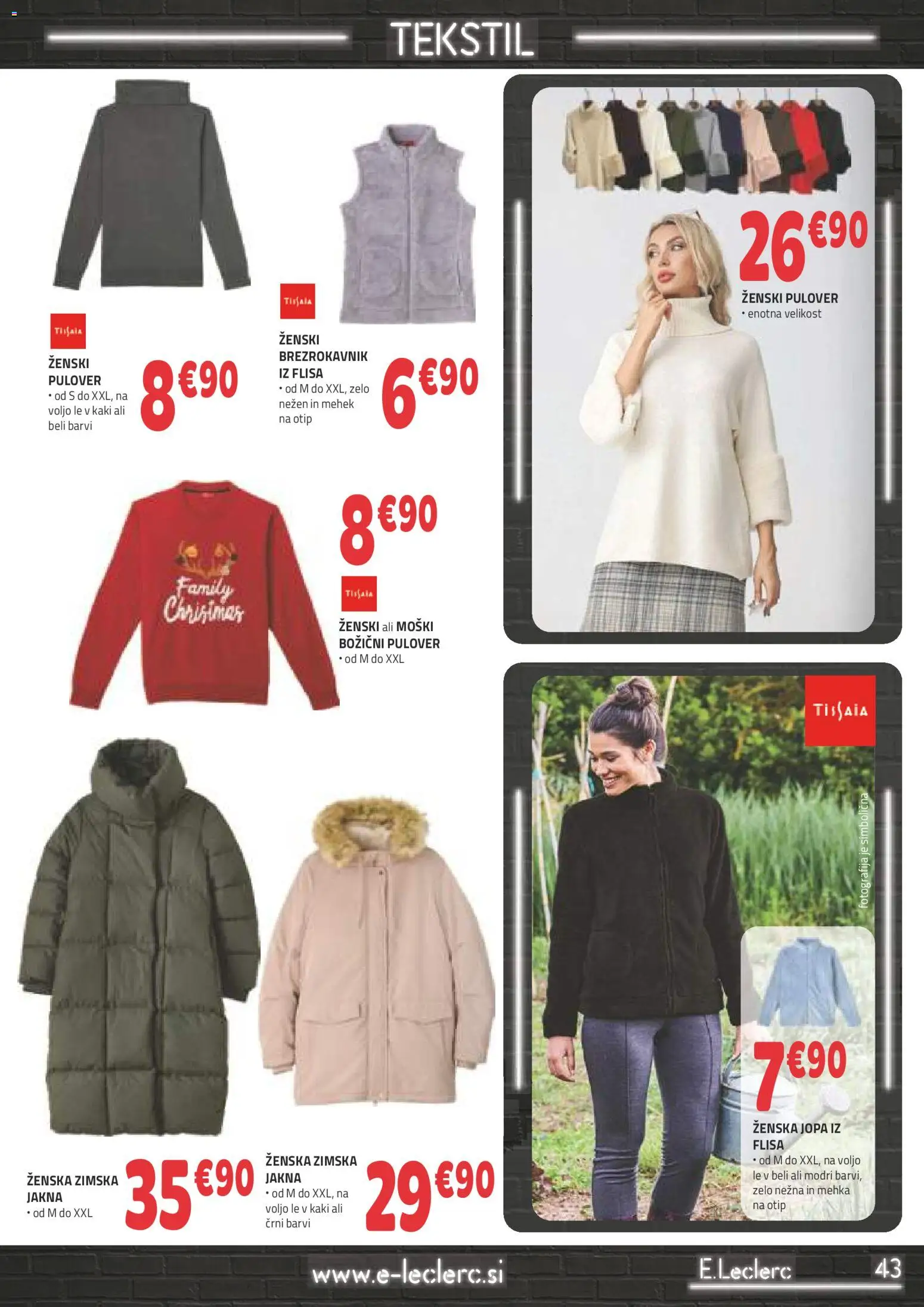 Novi E.leclerc katalog ponudbe – veljaven od 12.11.2025 | Stran: 3 | Izdelki: Kaki, Pulover, Brezrokavnik, Jakna