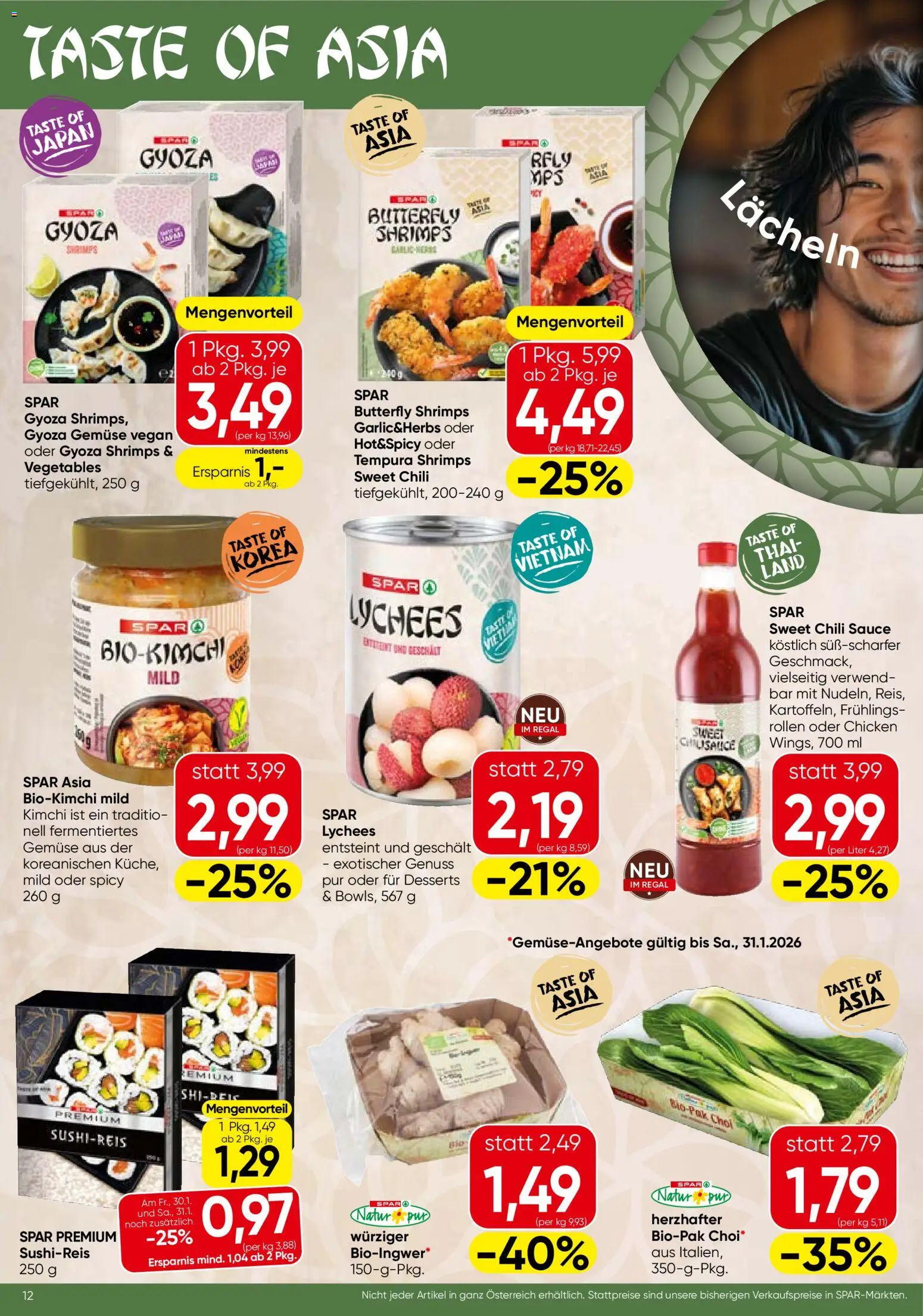 Spar Flugblatt - Burgenland gültig ab 29.01.2026 | Seite: 12 | Produkte: Gemüse, Chili, Regal