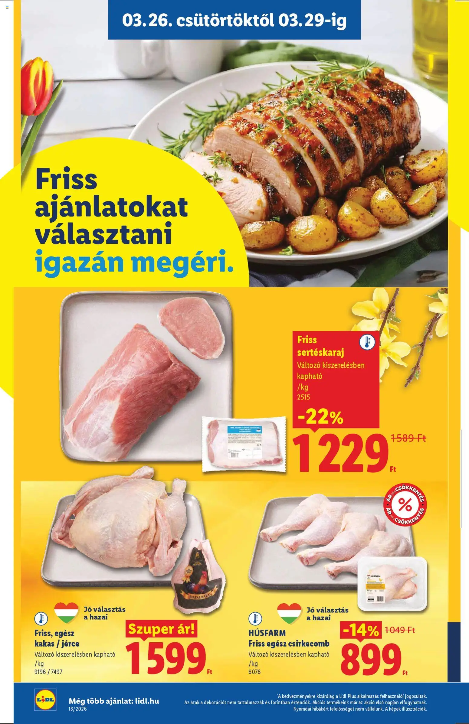 Lidl akciós ujság - amely érvényes a következő dátumtól: 26.03.2026 | Oldal: 8