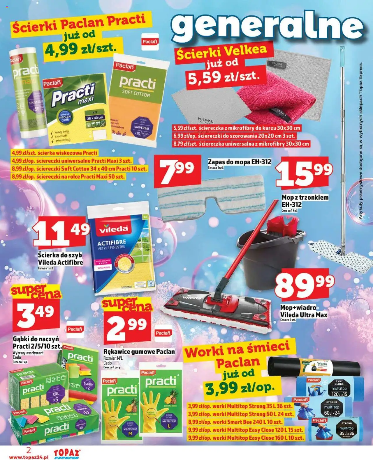 Topaz Gazetka - Express od 02.10.2025 | Strona: 2 | Produkty: Artykuły przemysłowe, Vileda