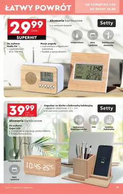 Biedronka gazetka - Hity i inspiracje od 04.08.2025 | Strona: 43 | Produkty: Budzik, USB, Baterie, Biurko