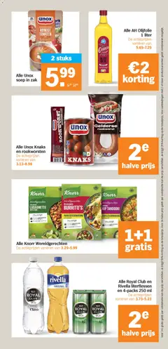 Albert Heijn folder week 11 - Voorbeeld van een folder van Albert Heijn, geldig van 09.03.2026 | Pagina: 22 | Producten: Olie, Waffelini, Kan, Groenten
