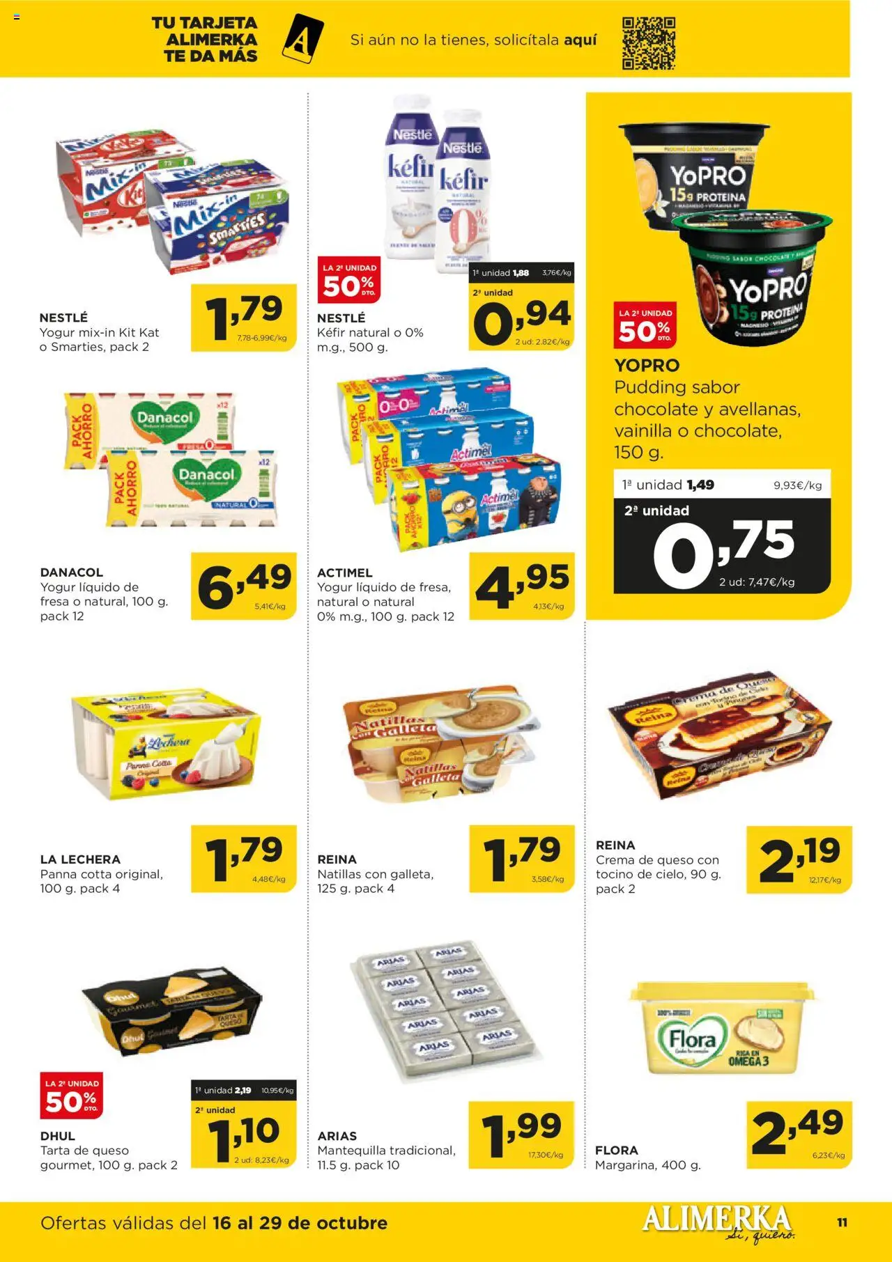 Alimerka folleto Asturias │ válido desde el 16.10.2025 | Página: 11 | Productos: Δοχείο φοντί, Queso, Yogur, Συσκευή ροής
