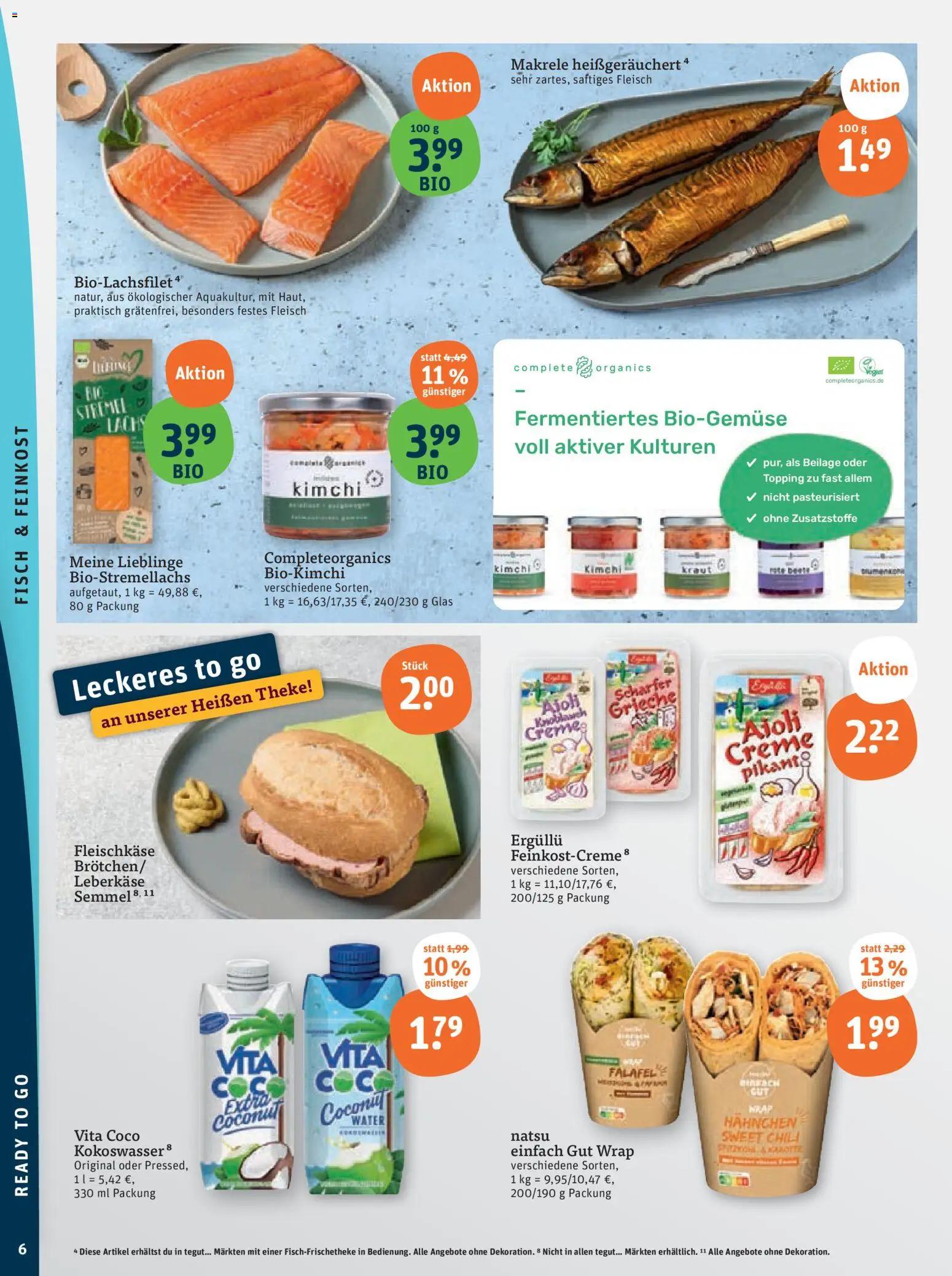 Tegut Prospekt – gültig ab 10.11.2025 | Seite: 8 | Produkte: Fisch, Kraut, Fleisch, Leberkase