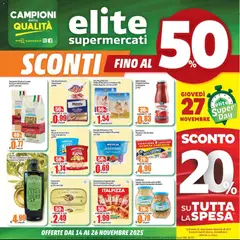 Anteprima del volantino Volantino Elite Supermercati	 valido a partire dal 14.11.2025