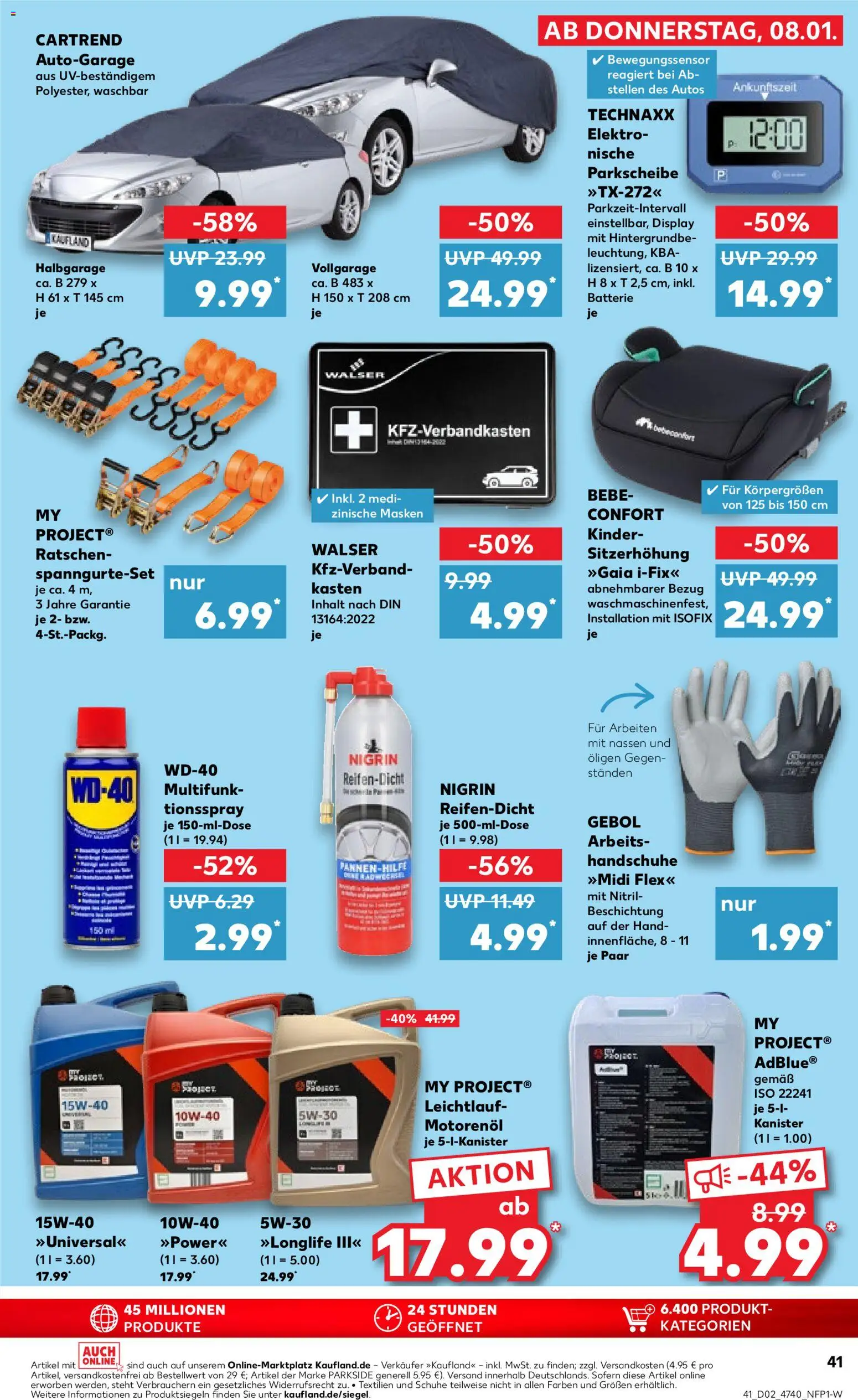Kaufland prospekt Hannover	 – gültig ab 08.01.2026 | Seite: 41 | Produkte: Batterie, Handschuhe