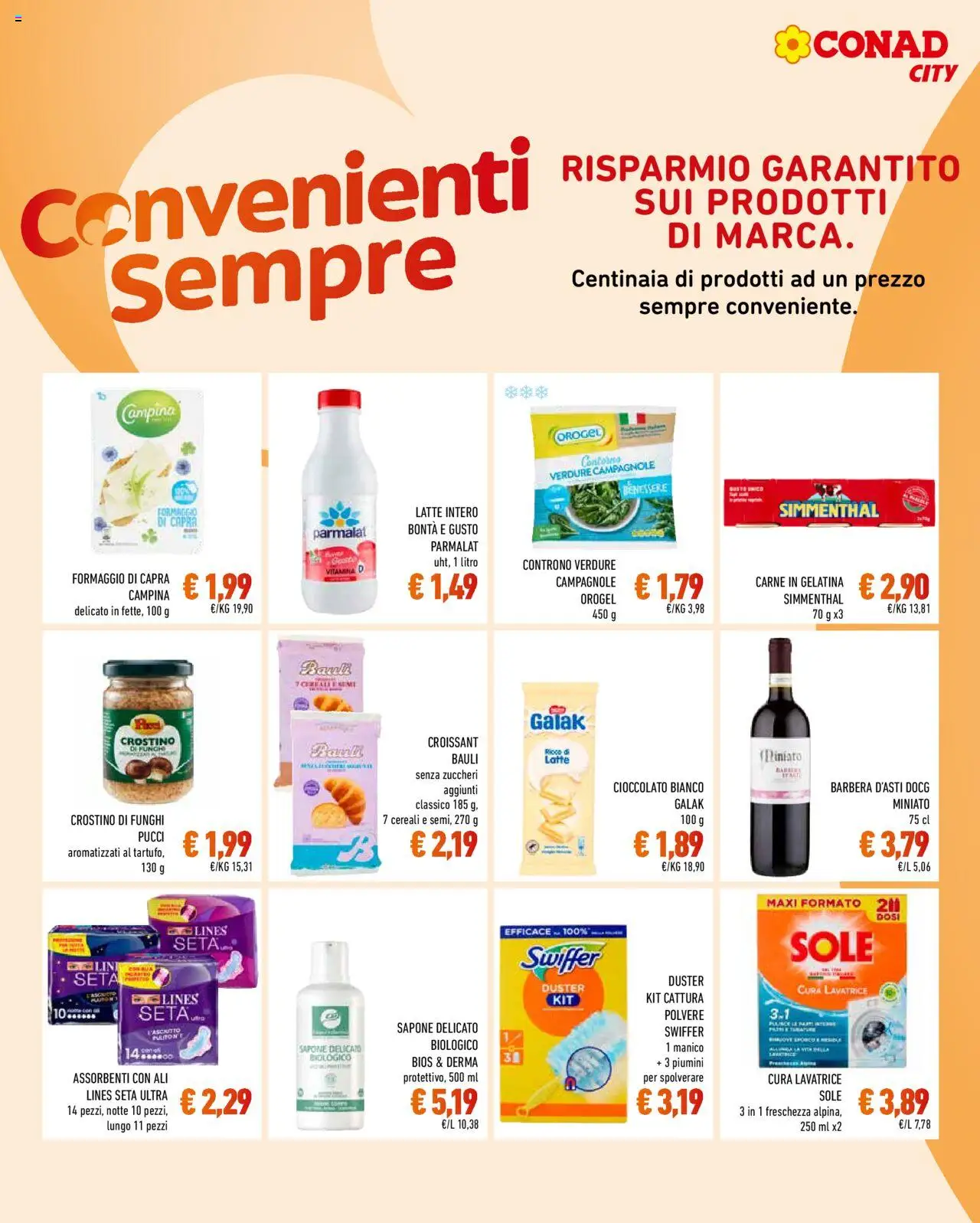 Volantino Conad del 26.09.2025 | Pagina: 9 | Prodotti: Sapone, Funghi, Lavatrice, Croissant