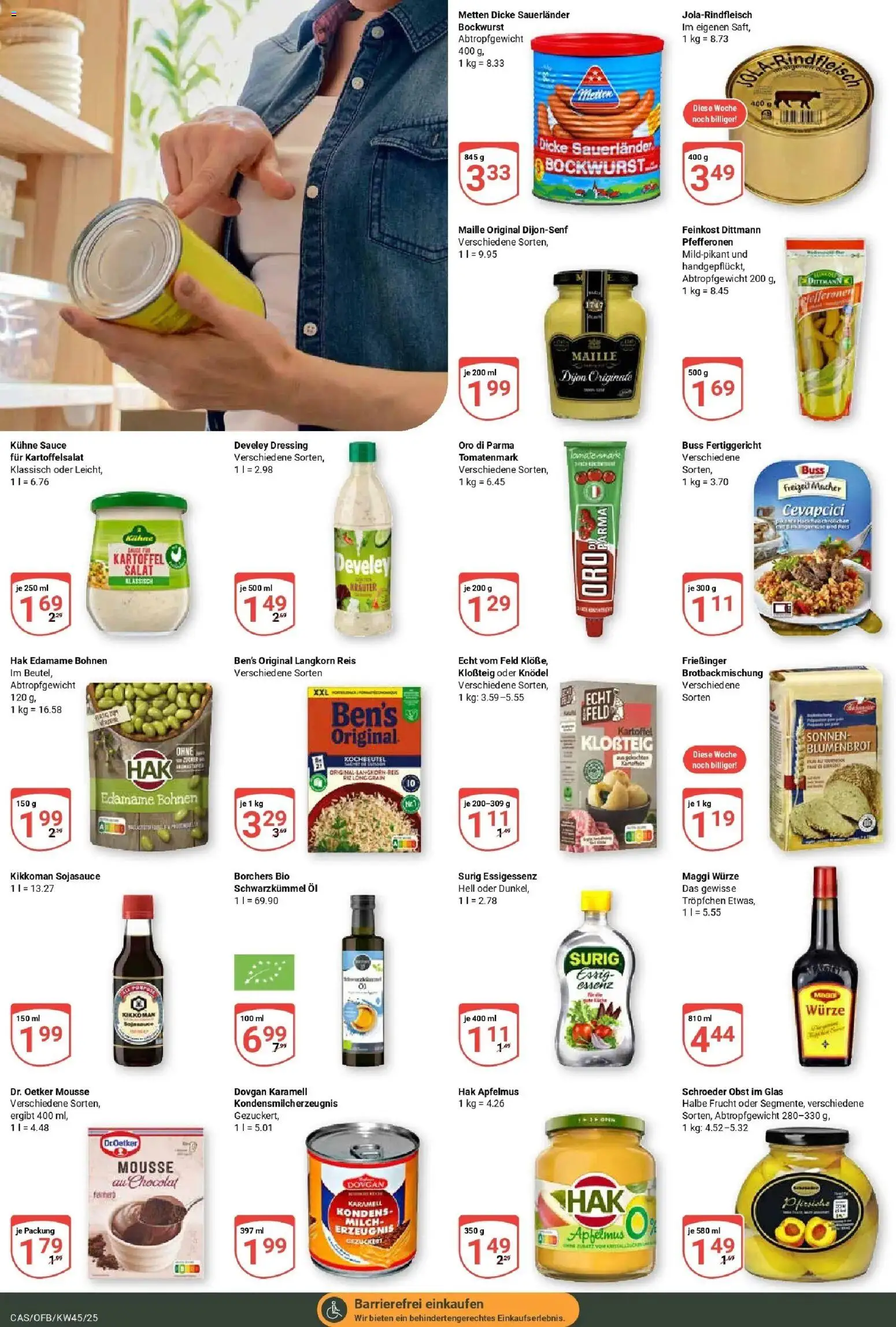 Globus prospekt Castrop-Rauxel	 – gültig ab 02.11.2025 | Seite: 16 | Produkte: Milch, Essig, Dressing, Obst