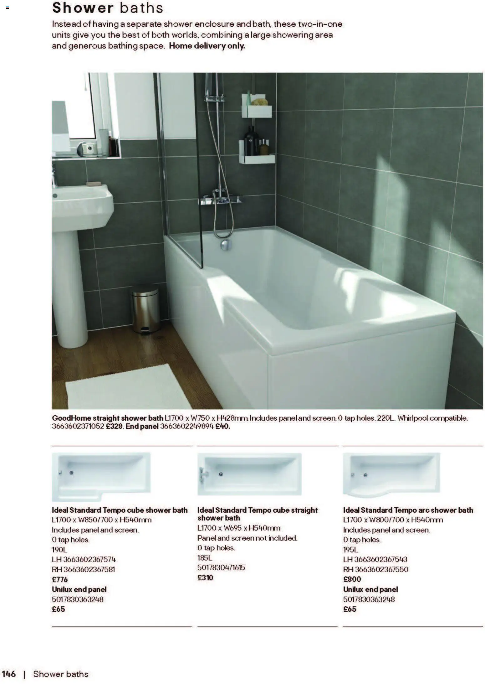 {H1} | Page: 146 | Products: Bath, Shower