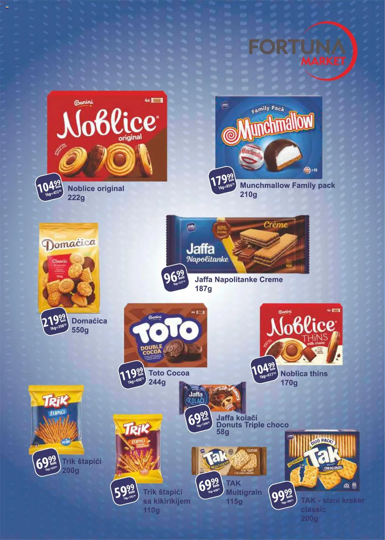 Fortuna Market katalog - važi od 12.09.2025 | Strana: 11 | Proizvode: Munchmallow, Domaćica, Noblice, Napolitanke