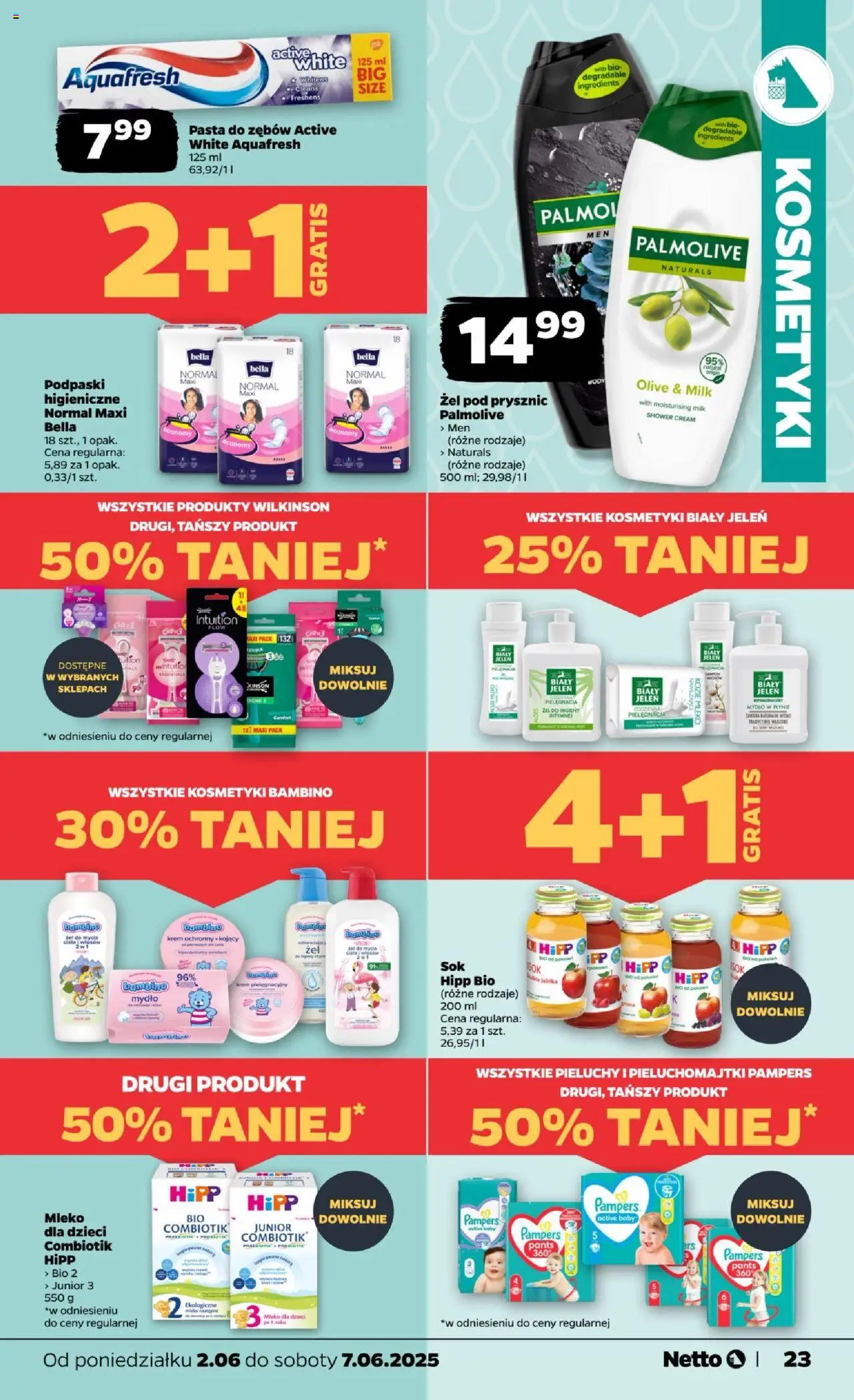 Netto gazetka - Spożywcza od 02.06.2025 | Strona: 23 | Produkty: Mydło w płynie, Pampers, Prysznic, Żel pod prysznic