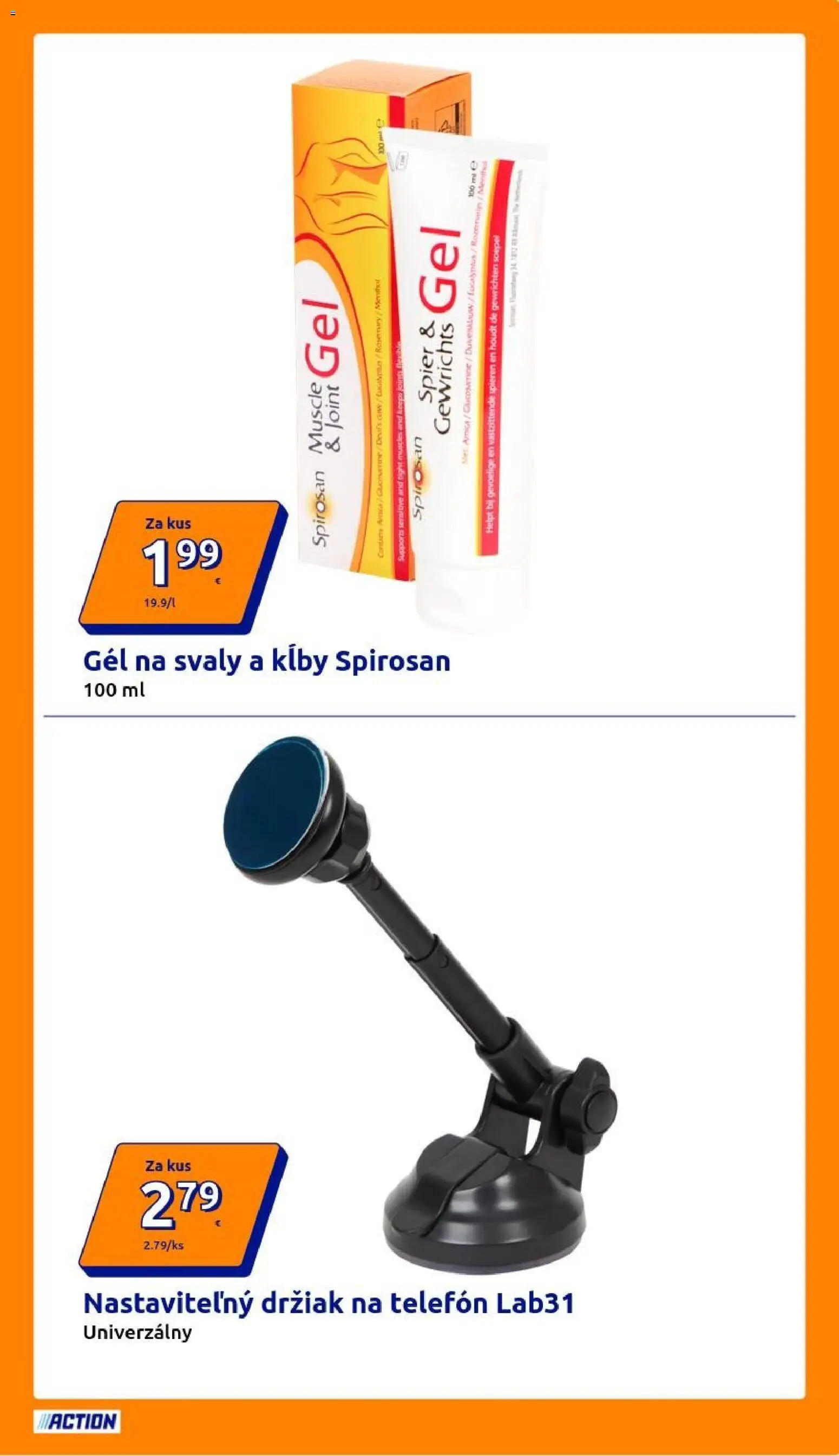Nové Action akcie – leták je platný od 25.03.2026 | Strana: 19 | Produkty: Telefón