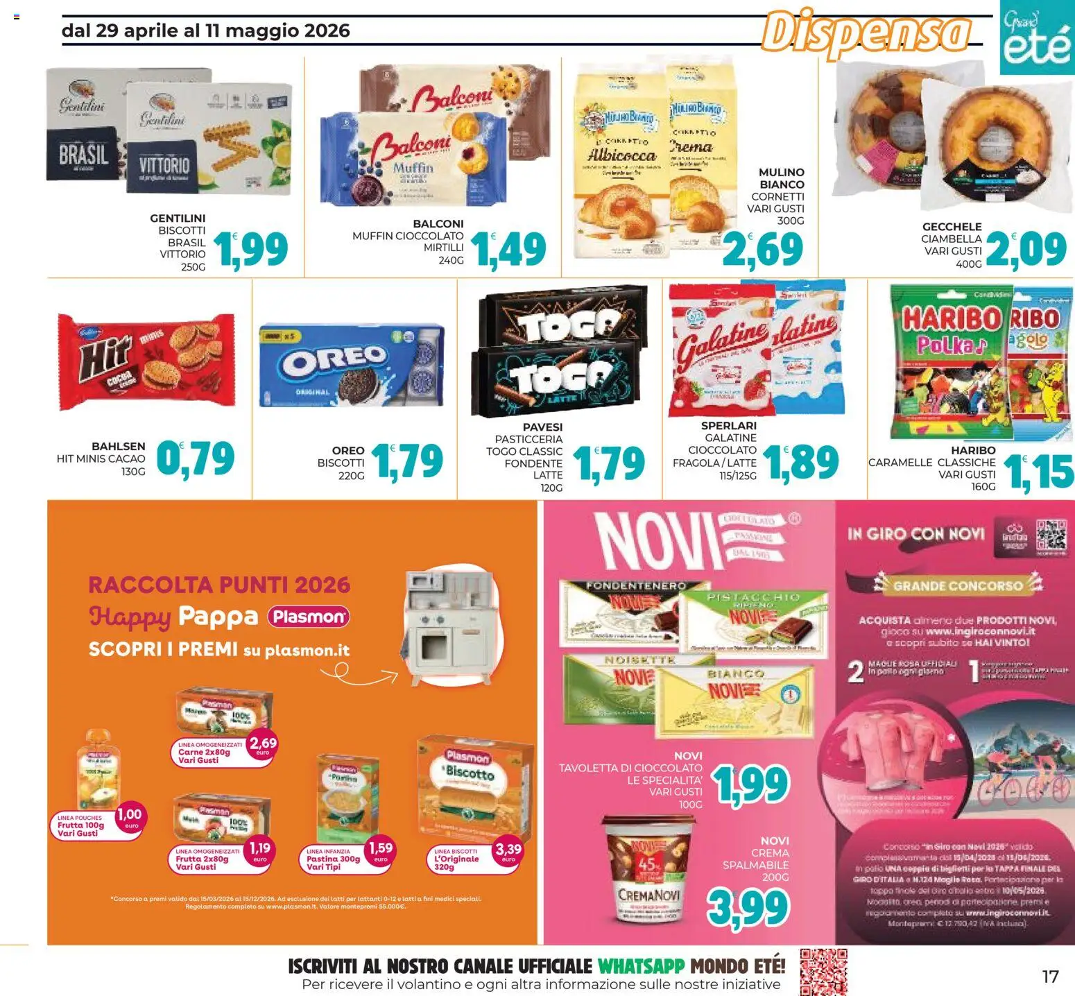 Volantino Eté del 29.04.2026 | Pagina: 17 | Prodotti: Pollo, Caramelle, Gioco, Cacao
