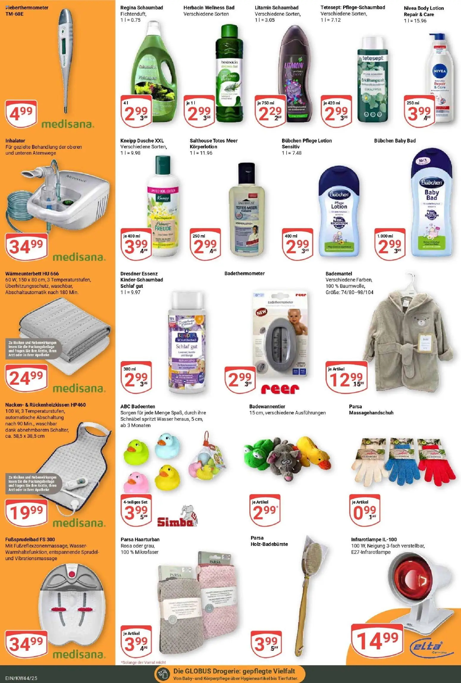 Globus prospekt Homburg-Einöd	 – gültig ab 26.10.2025 | Seite: 24 | Produkte: Bad, Body Lotion, Körperlotion, Bademantel