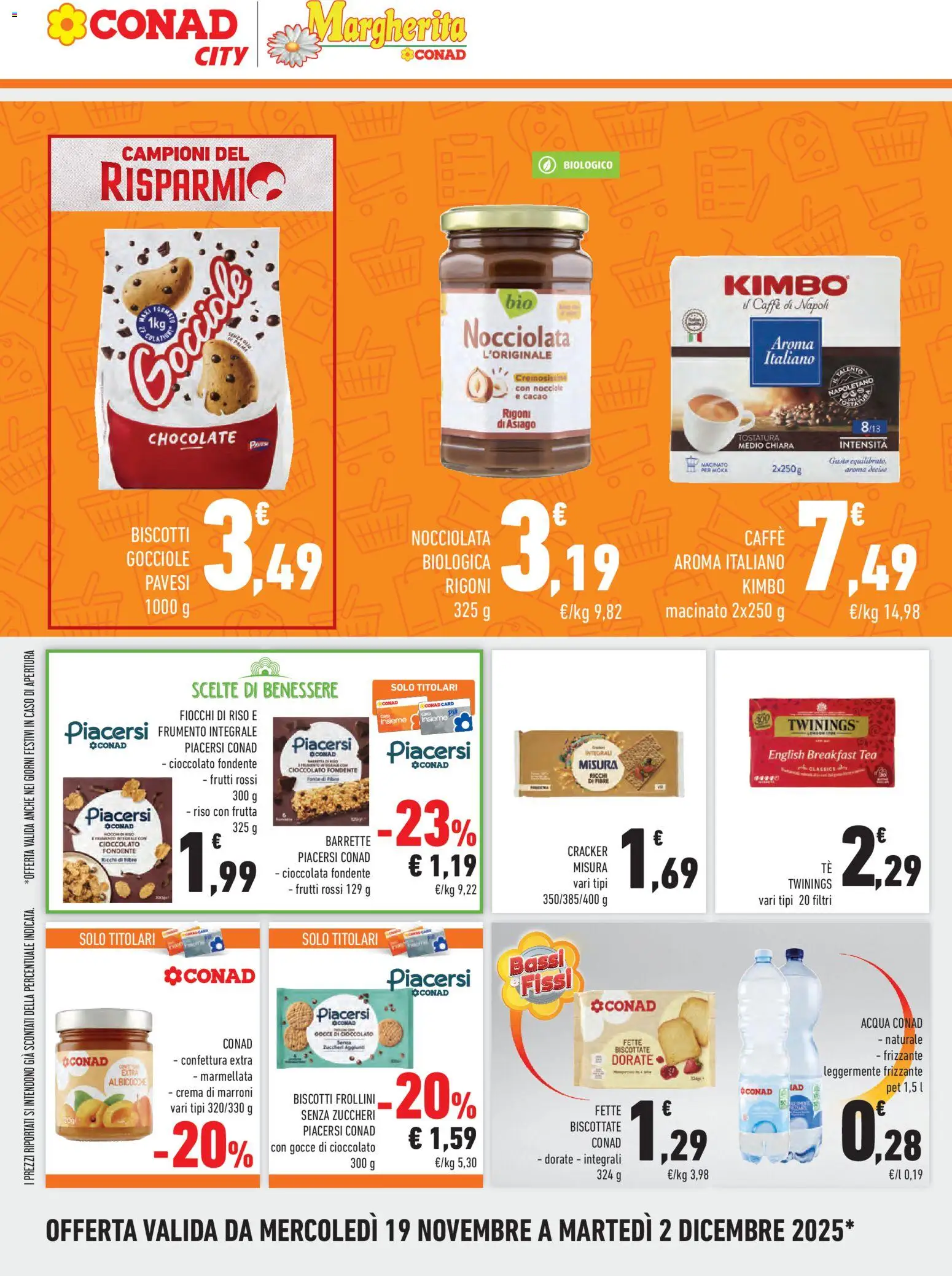 Volantino Conad del 19.11.2025 | Pagina: 10 | Prodotti: Crema, Cioccolato, Marmellata, Frollini