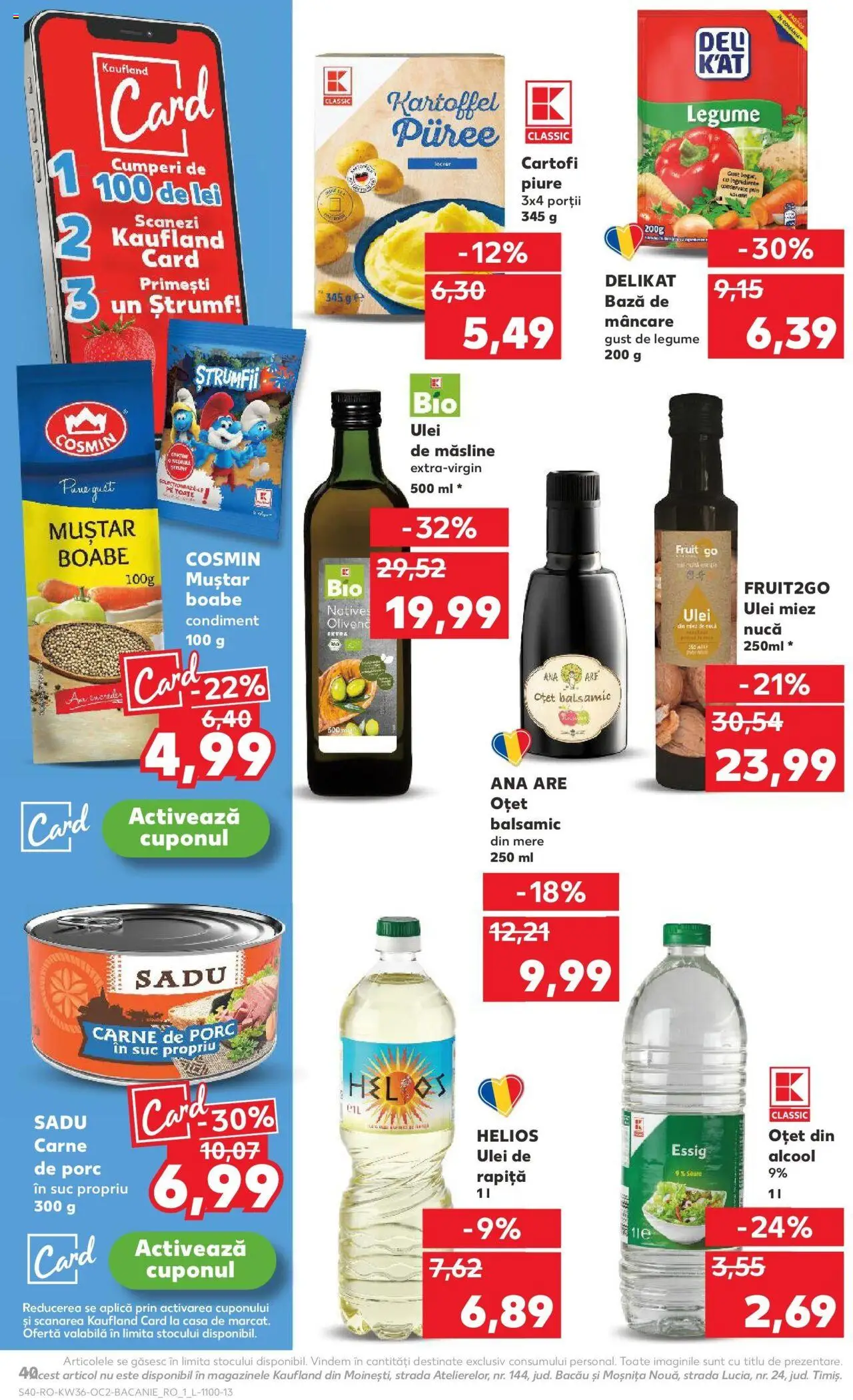 Noul catalog Kaufland – valabil de la 03.09.2025 | Pagină: 40 | Produse: Şerit ödül, Măsline, Suc, Muștar