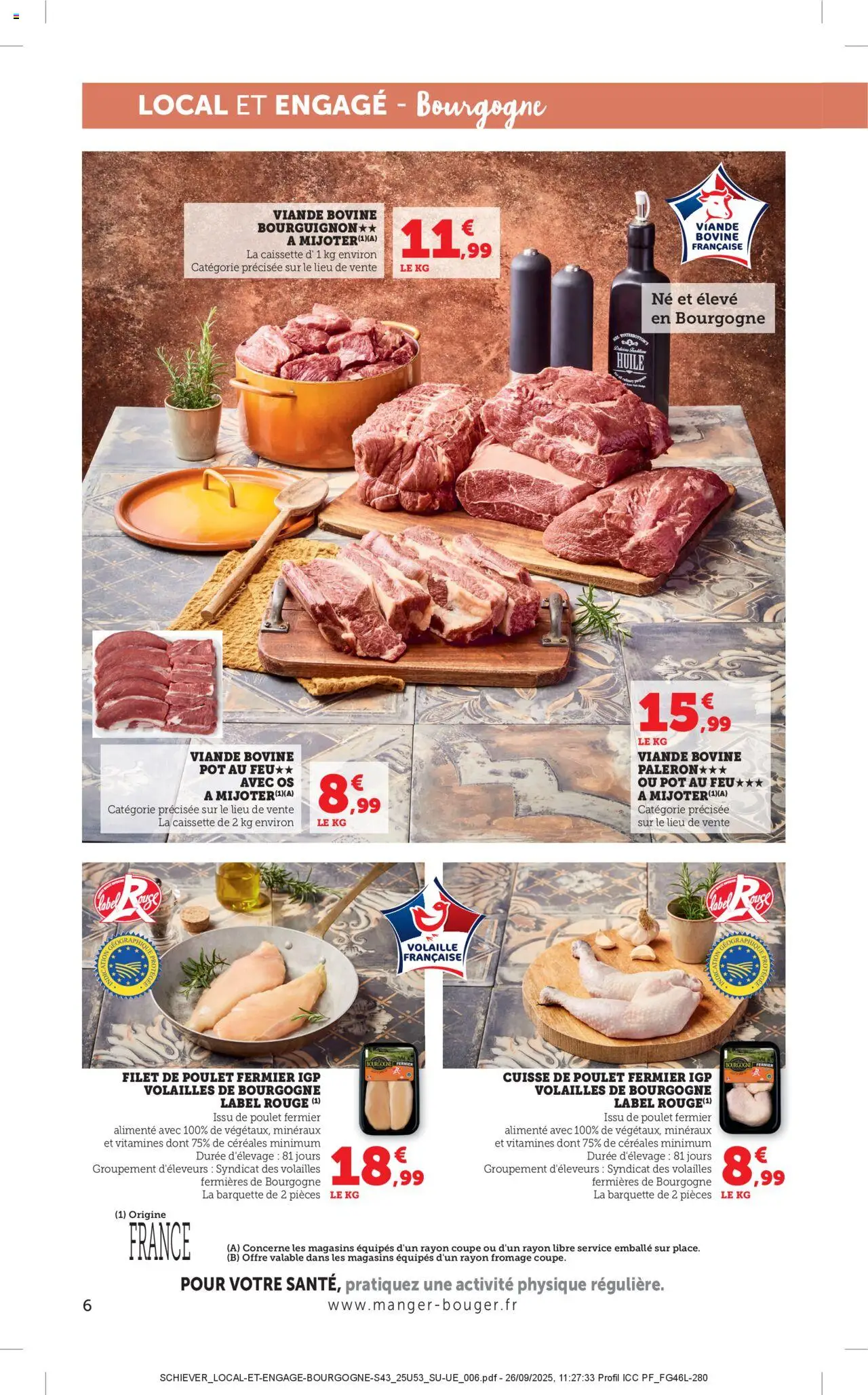 {H1} | Page: 6 | Produits: Volaille, Fromage, Viande, Viande bovine