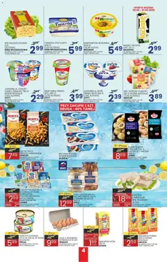 Pogląd oferty "Wafelek Gazetka" - ważna od 26.01.2026 | Strona: 4 | Produkty: Karta, Tuńczyk, Jogurt, Frytki