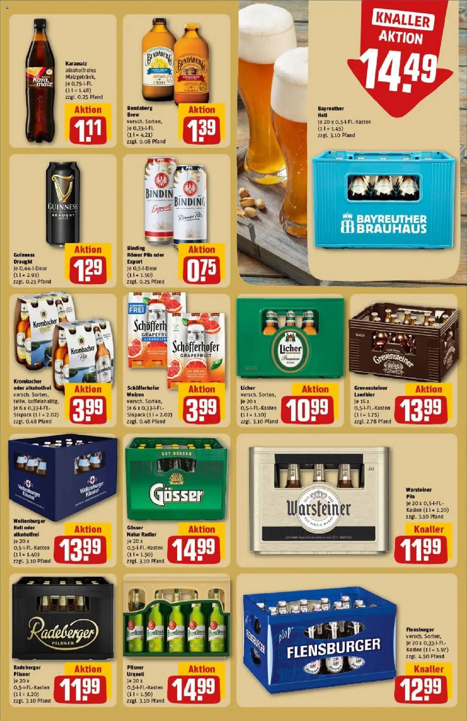 Rewe prospekt Herborn	 – gültig ab 26.01.2026 | Seite: 17 | Produkte: Bayreuther hell, Pilsner urquell, Warsteiner, Krombacher