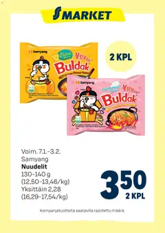 S-market-mainoslehti voimassa 07.01.2026 alkaen