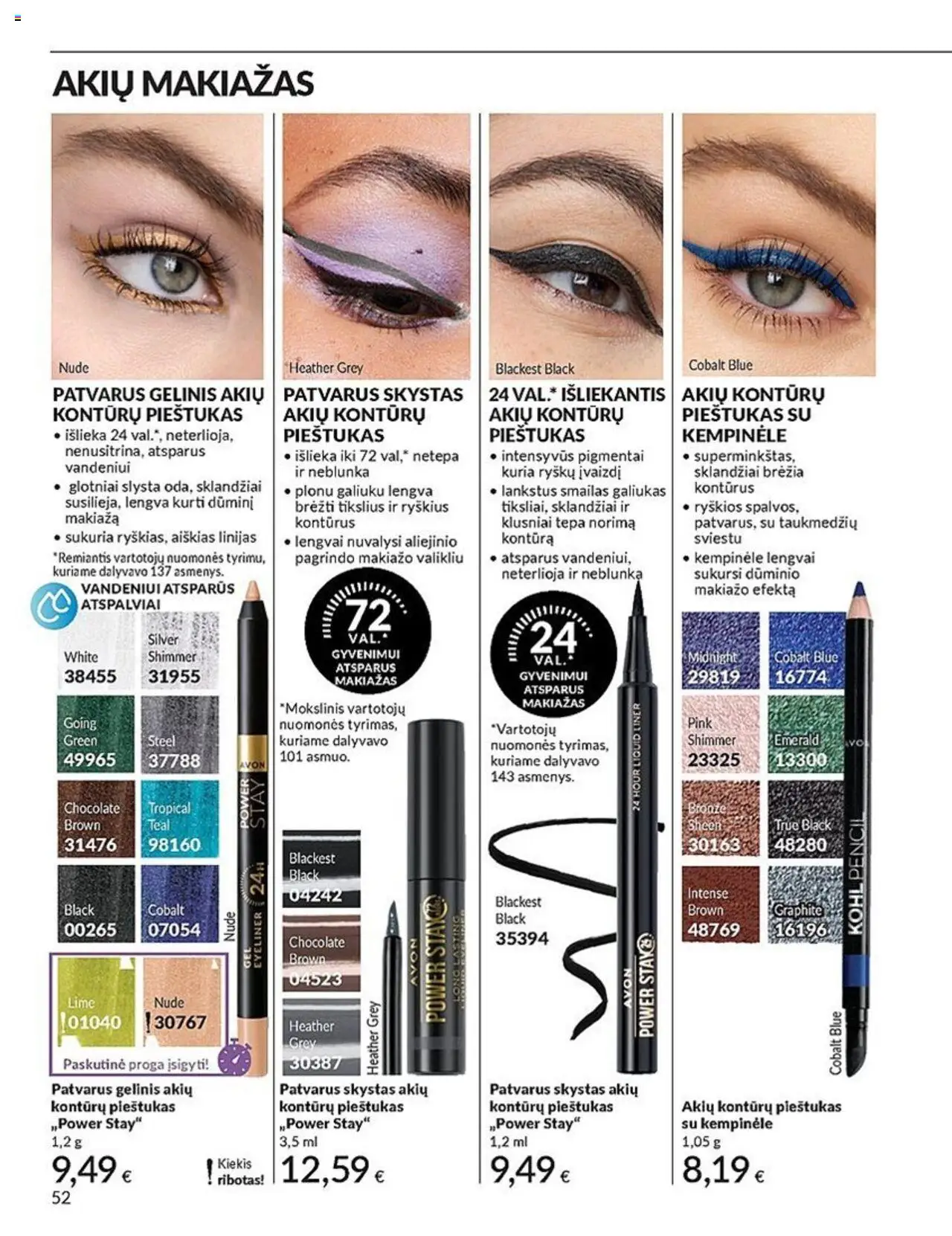 AVON leidinys│galioja nuo 01.07.2025 | Puslapis: 52 | Prekių: Makiažas