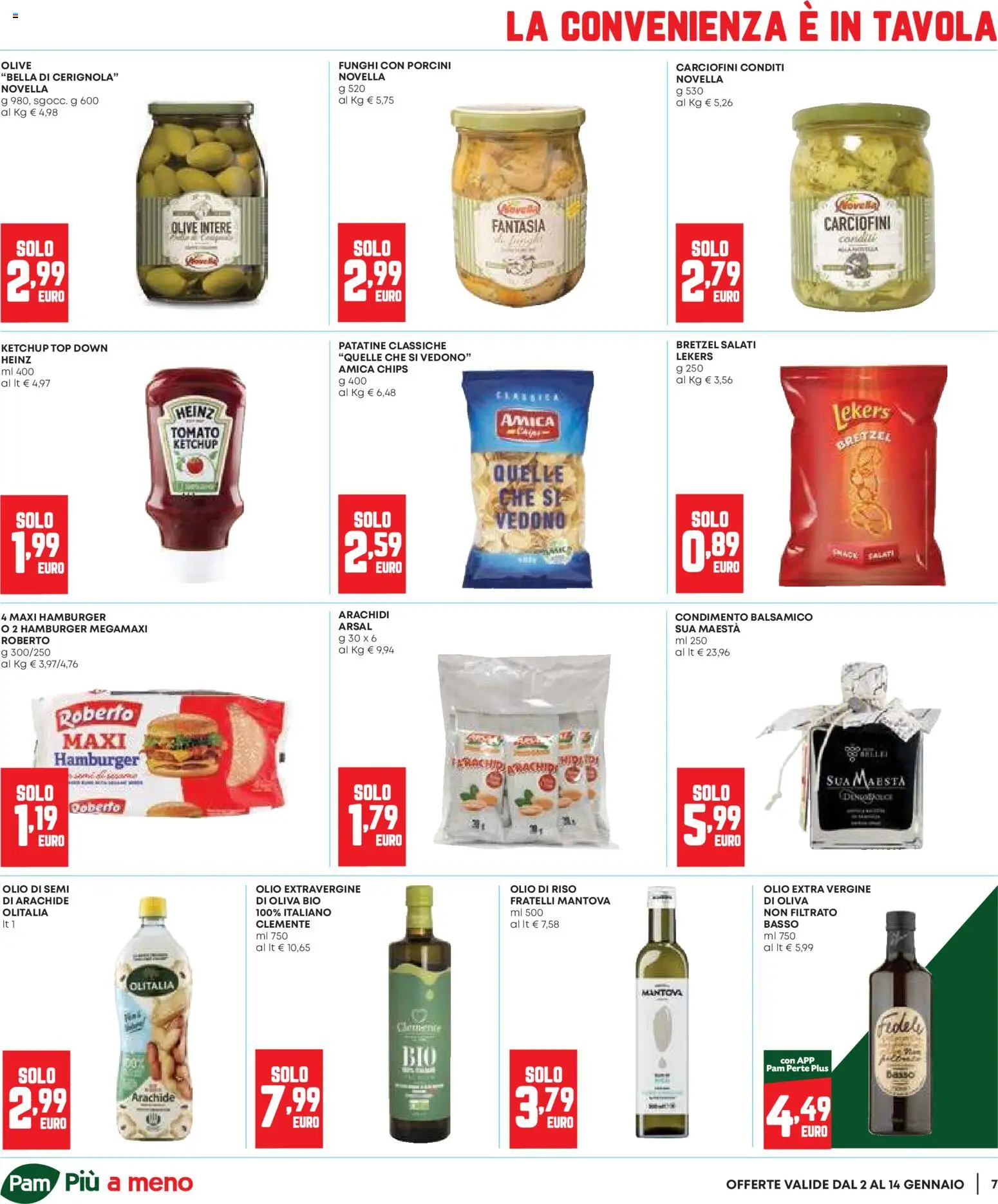 Volantino Panorama del 02.01.2026 | Pagina: 7 | Prodotti: Ketchup, Top, Funghi, Arachidi