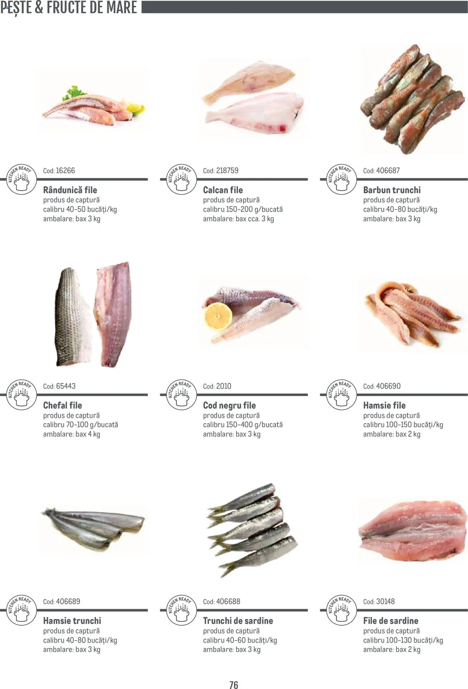 Noul catalog Metro – valabil de la 14.11.2024 | Pagină: 76 | Produse: Pungă, Pește, Fructe, Fructe De Mare