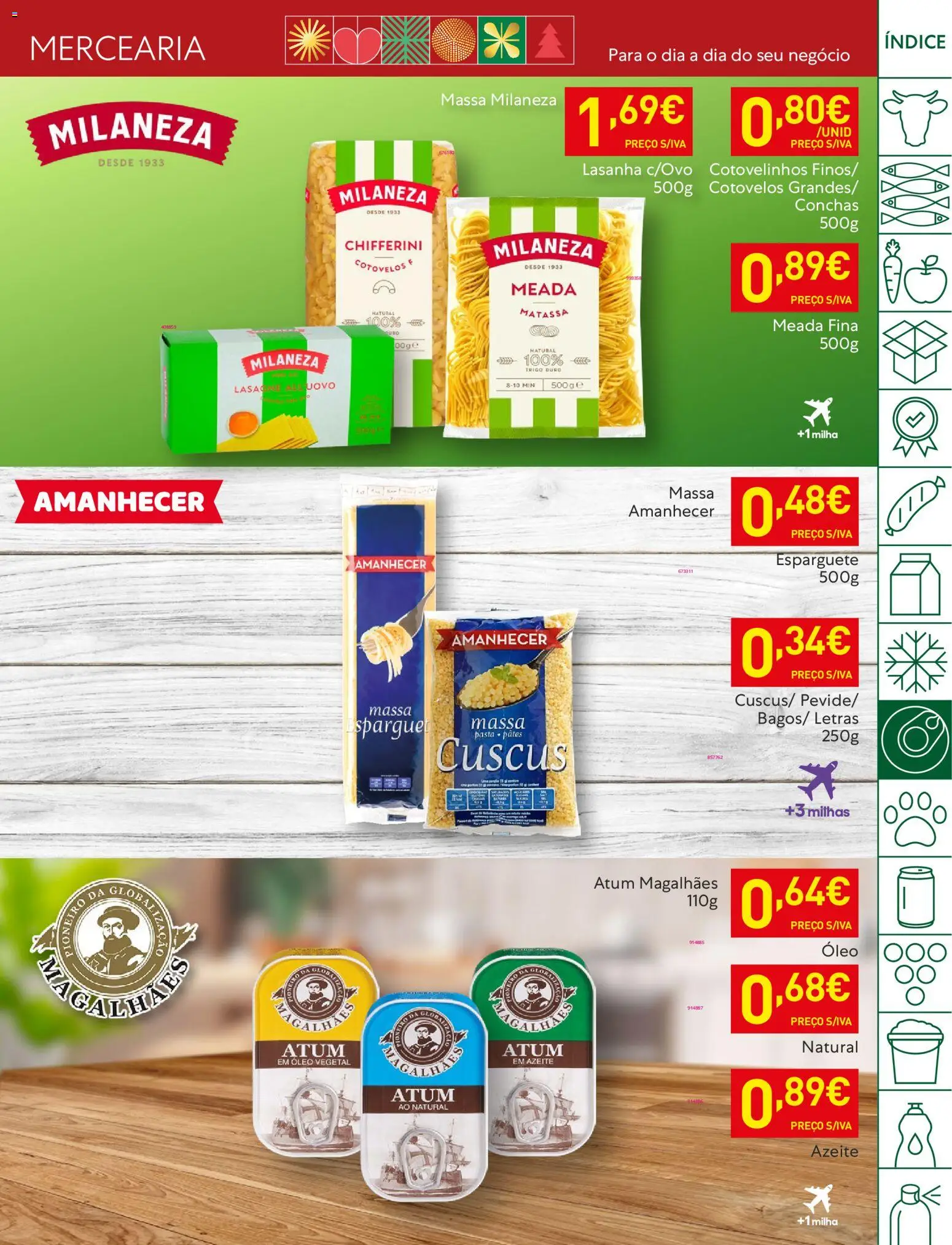 Recheio folheto │ válido de 11.11.2025 | Página: 19 | Produtos: Esparguete, Lasanha, Óleo, Massa milaneza