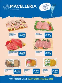 Volantino MD Discount del 09.09.2025 | Pagina: 6 | Prodotti: Bovino, Petto di Pollo, Suino, Spinaci