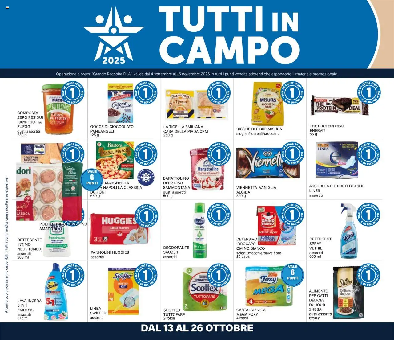 Volantino Il Gigante del 13.10.2025 | Pagina: 36 | Prodotti: Pannolini, Cioccolato, Merluzzo, Cereali