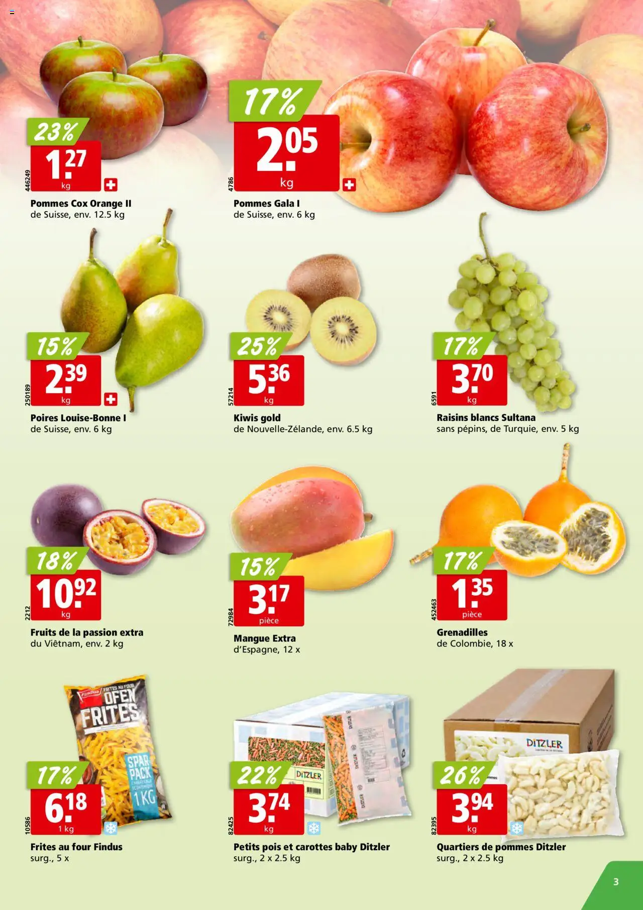 Aligro Aktionen Chavannes, Matran, Genève, Sion – gültig ab 20.10.2025 | Seite: 3 | Produkte: Ofen