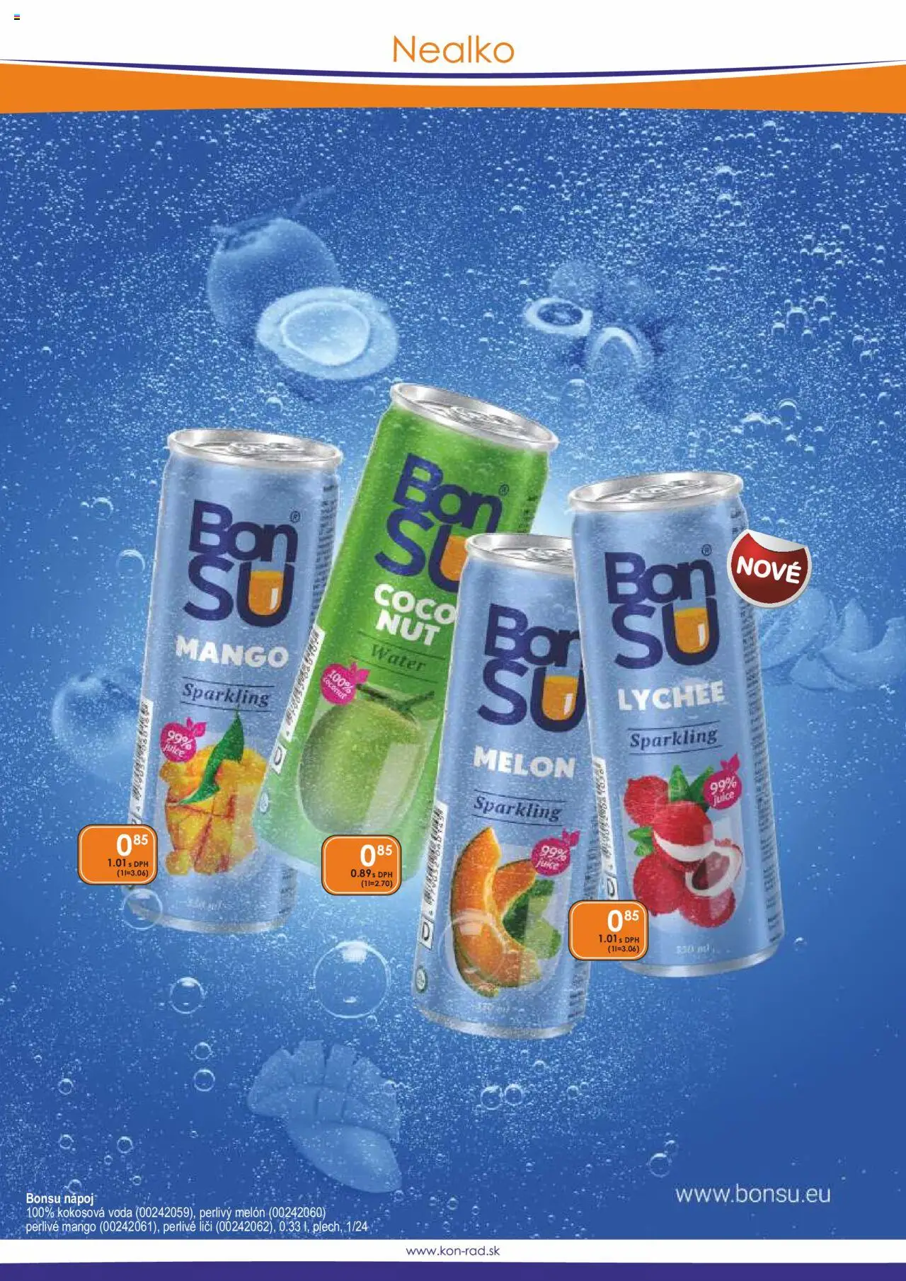 KON - RAD leták │ platný od 01.06.2025 | Strana: 22 | Produkty: Liči, Voda, Mango, Melón