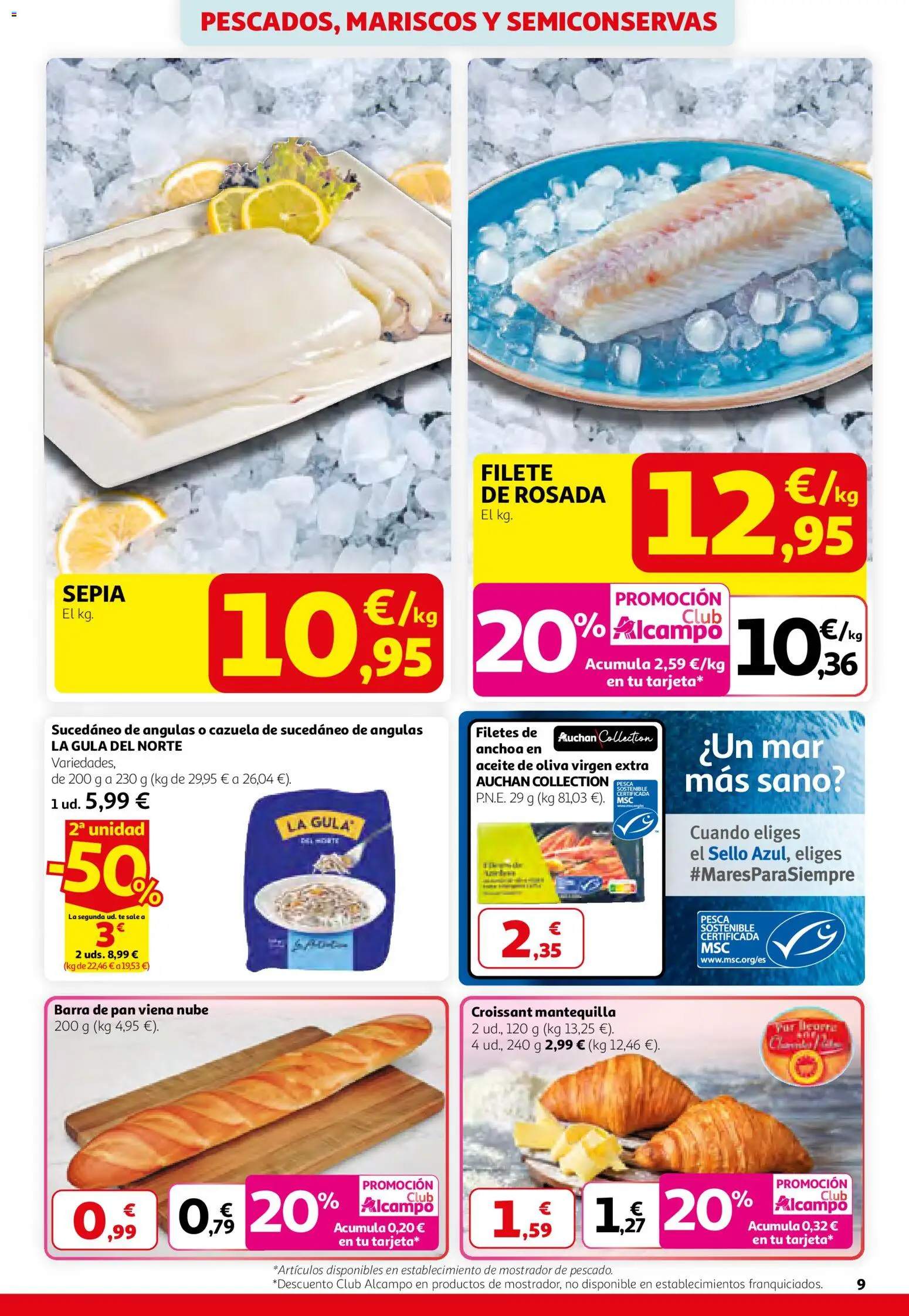 Alcampo - SST Catalán │ válido desde el 26.02.2026 | Página: 9 | Productos: Pescado, Té, Aceite de oliva, Aceite de oliva virgen extra