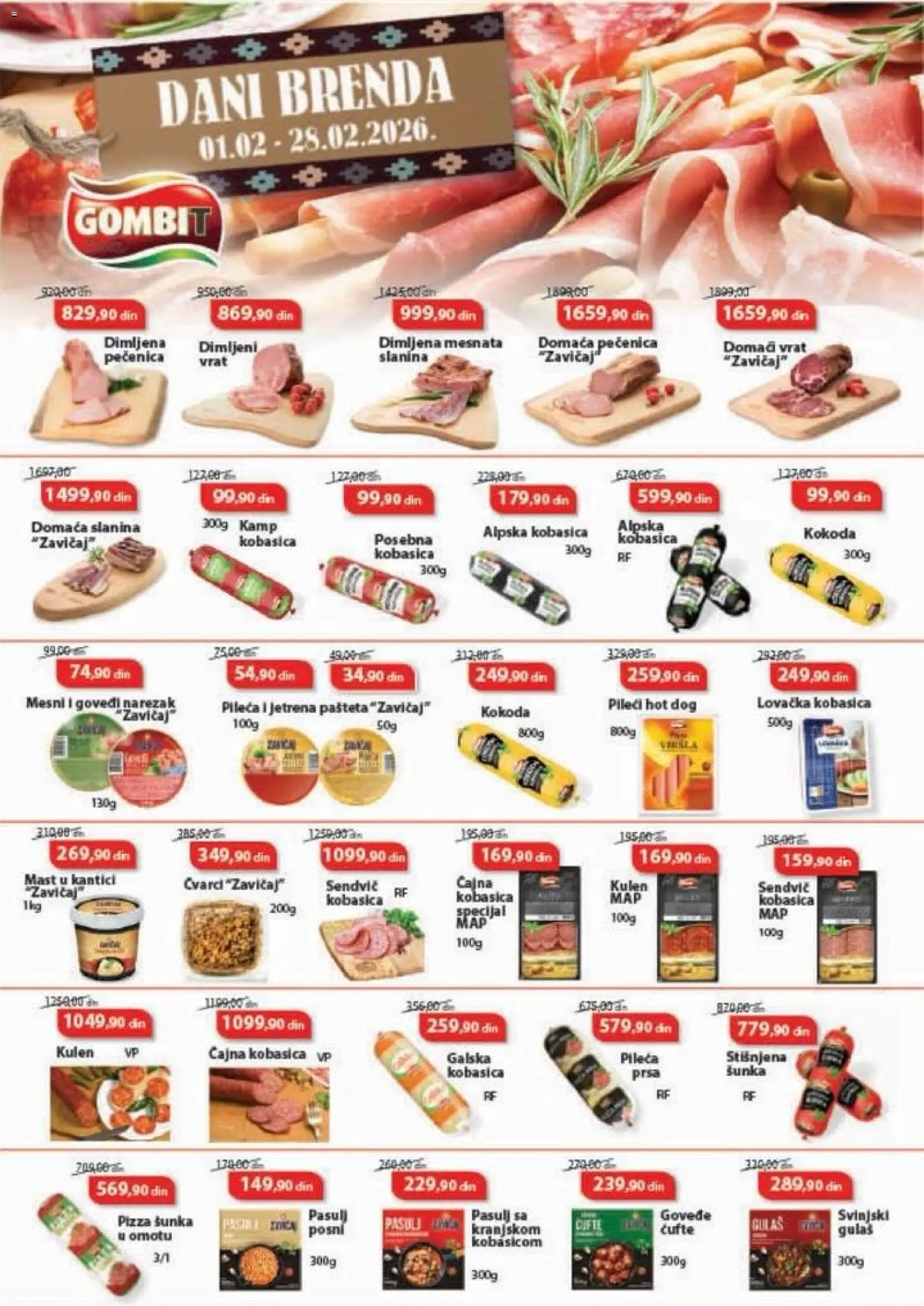 VP Dima katalog - važi od 12.02.2026 | Strana: 3 | Proizvode: Mast, Pizza šunka, Kobasica, Pašteta