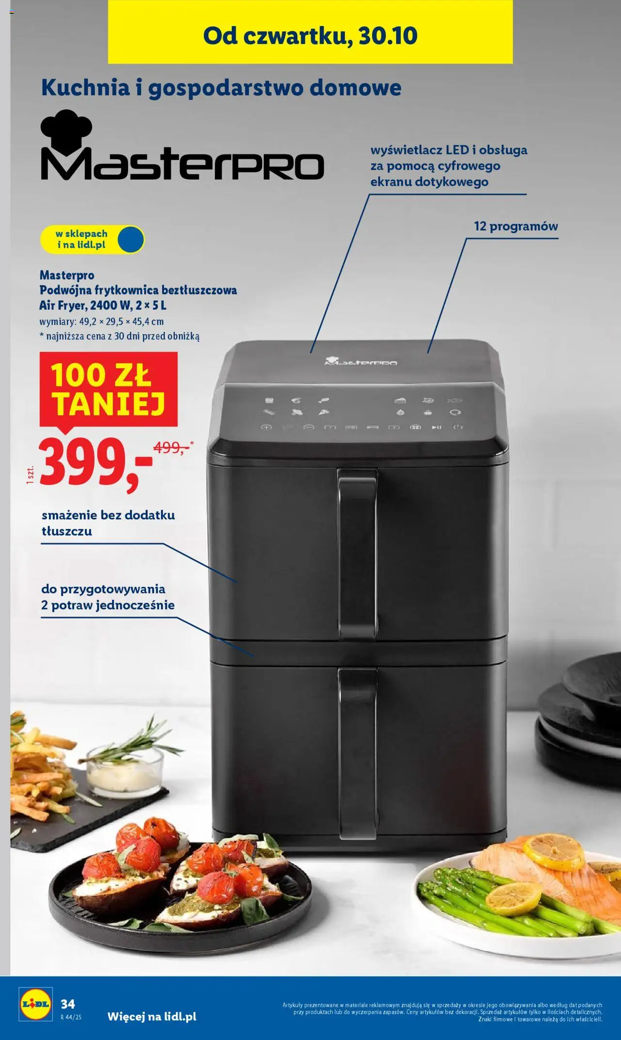Lidl Katalog od 27.10.2025 | Strona: 38 | Produkty: Frytkownica, Frytkownica beztłuszczowa