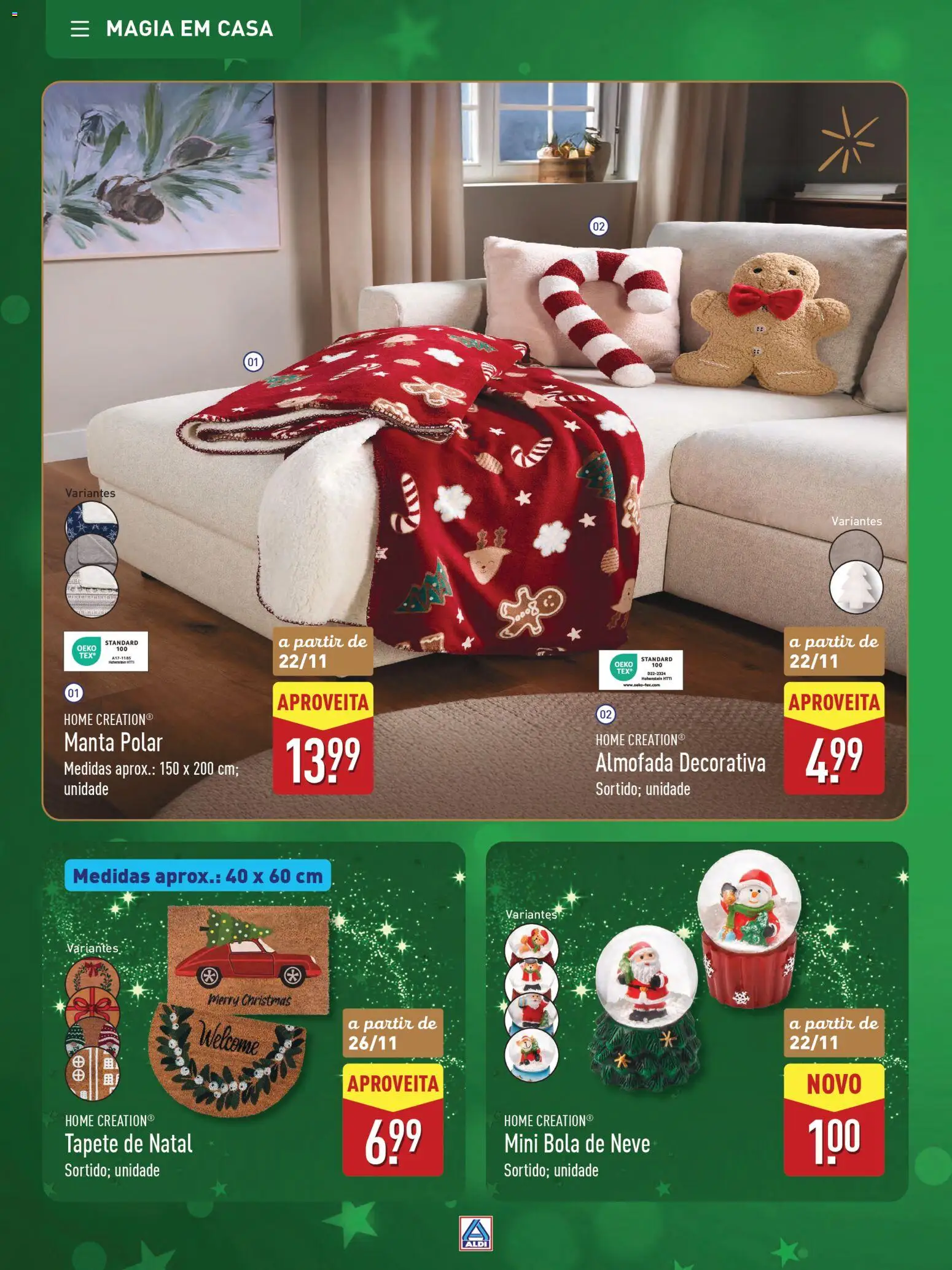 Aldi folheto │ válido de 22.11.2025 | Página: 50 | Produtos: Almofada, Tapete
