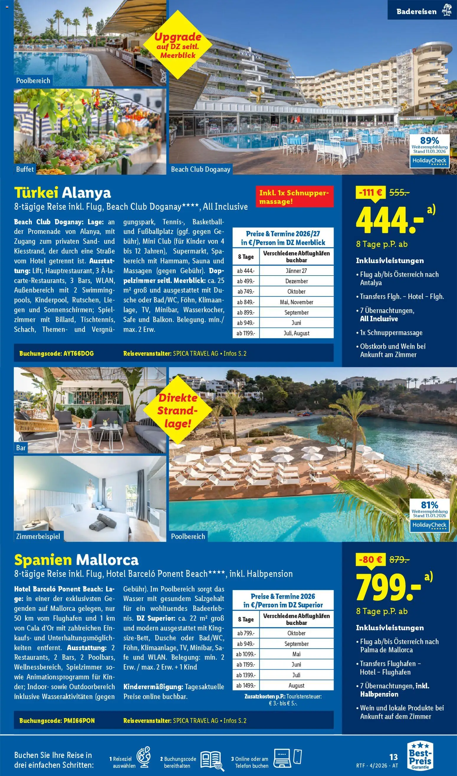 Lidl April/Mai Reise - Highlights gültig ab 11.04.2026 | Seite: 13 | Produkte: Wasser, Telefon, Spiel, Dusche