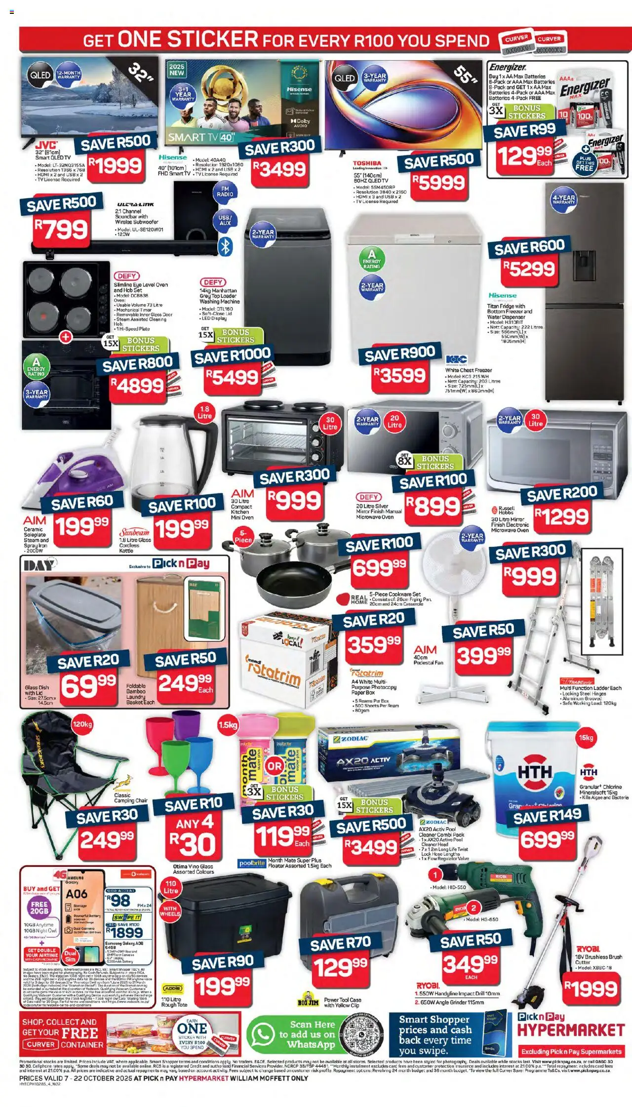 New Pick n Pay catalogue – valid from 07.10.2025 | Page: 4 | Products: USB, Kettle, TV, Cookware