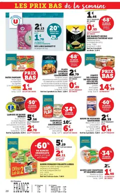Super U - Prévisualisation de Super U catalogue valide à partir de 04.11.2025 | Page: 20 | Produits: Soupe, Riz basmati, Confit de canard, Pâtes