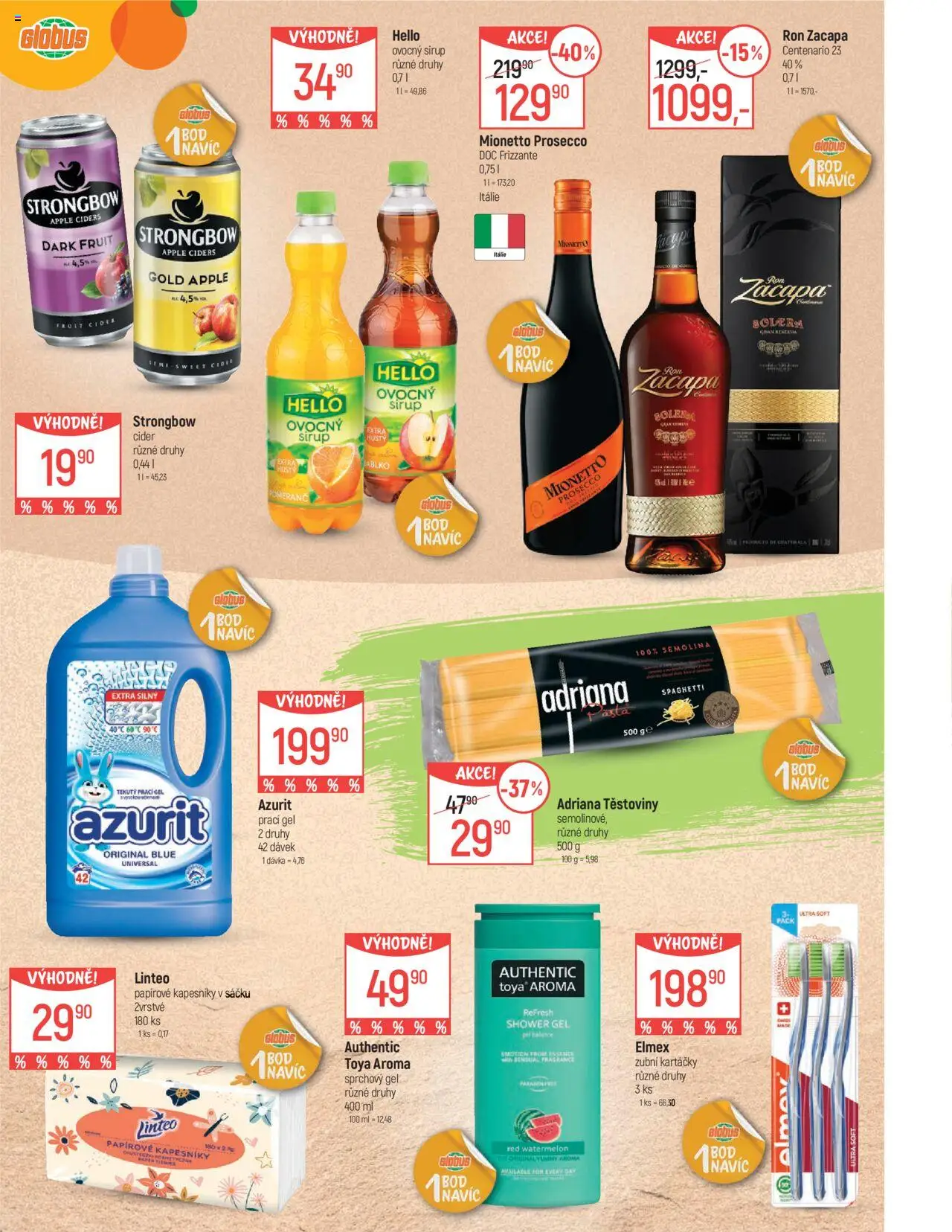 Globus leták - Olomouc od 23.04.2025 | Strana: 3 | Produkty: Prosecco Mionetto, Sirup, Prosecco DOC, Essence
