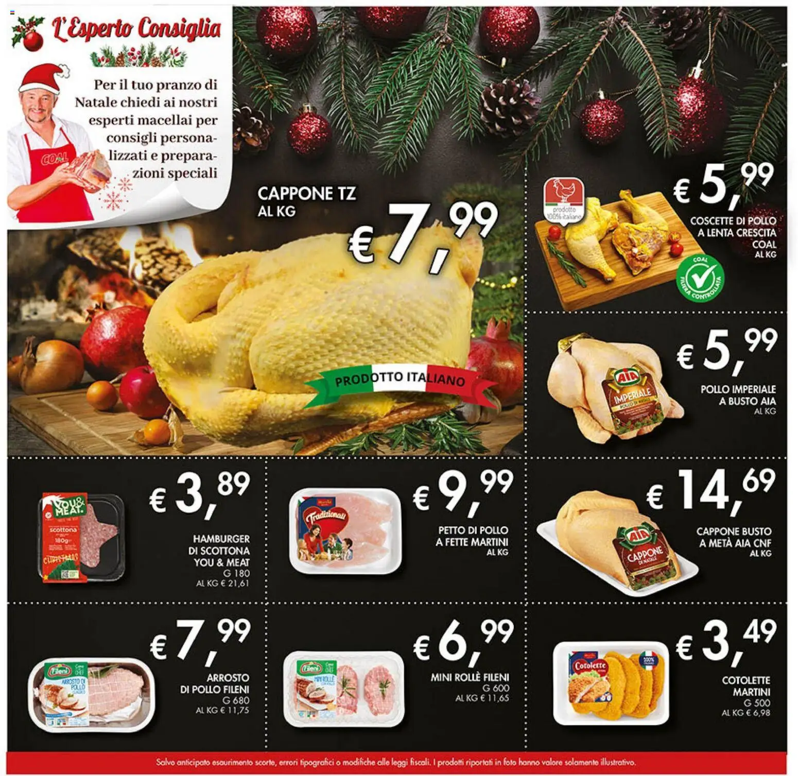 Volantino Coal del 12.12.2025 | Pagina: 5 | Prodotti: Petto di Pollo, Arrosto, Pollo, Hamburger