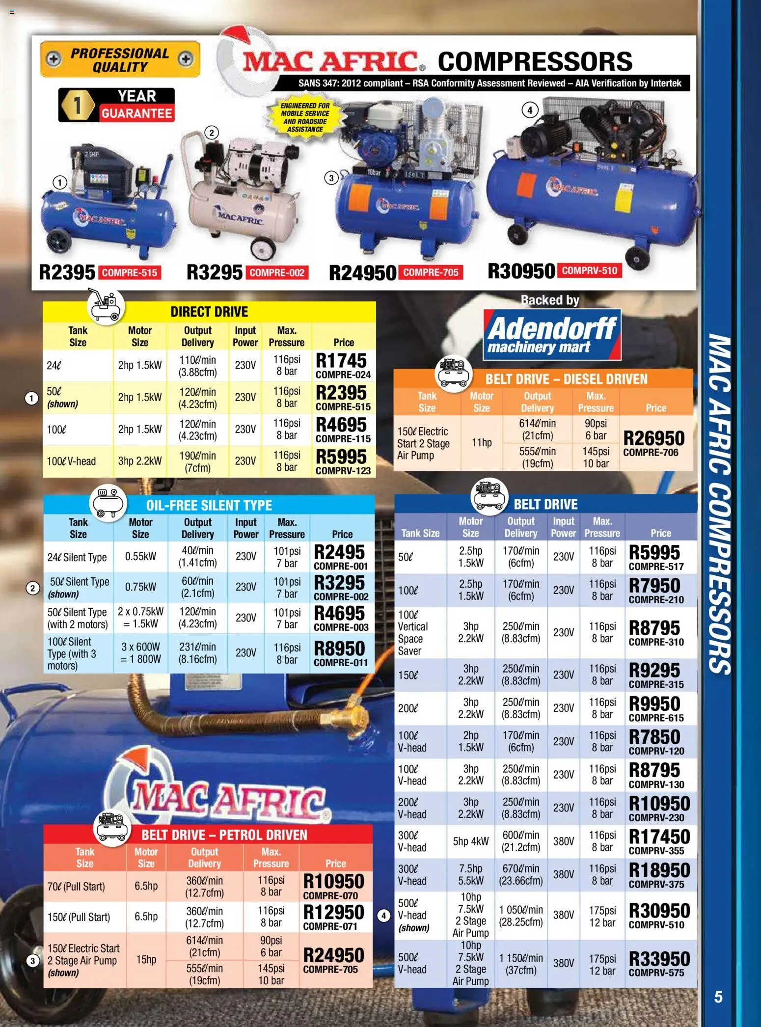 New Adendorff catalogue – valid from 01.02.2026 | Page: 7 | Products: Belt, Tank
