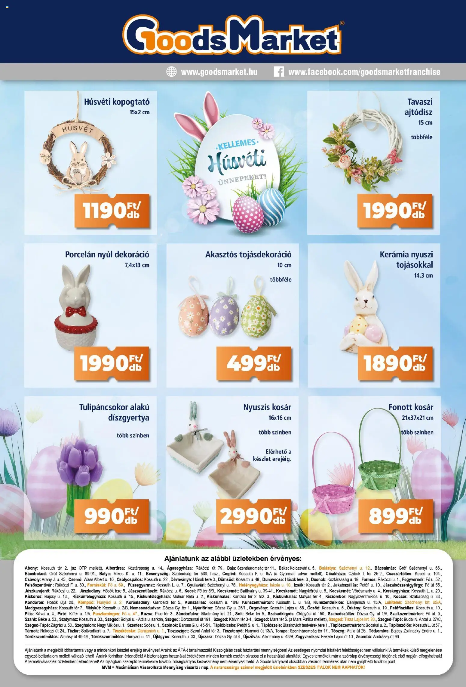 Goods Market akciós ujság - amely érvényes a következő dátumtól: 19.03.2026 | Oldal: 11 | Termékek: Fonott kosár, Szeszes italok, Kosár, Dekoráció