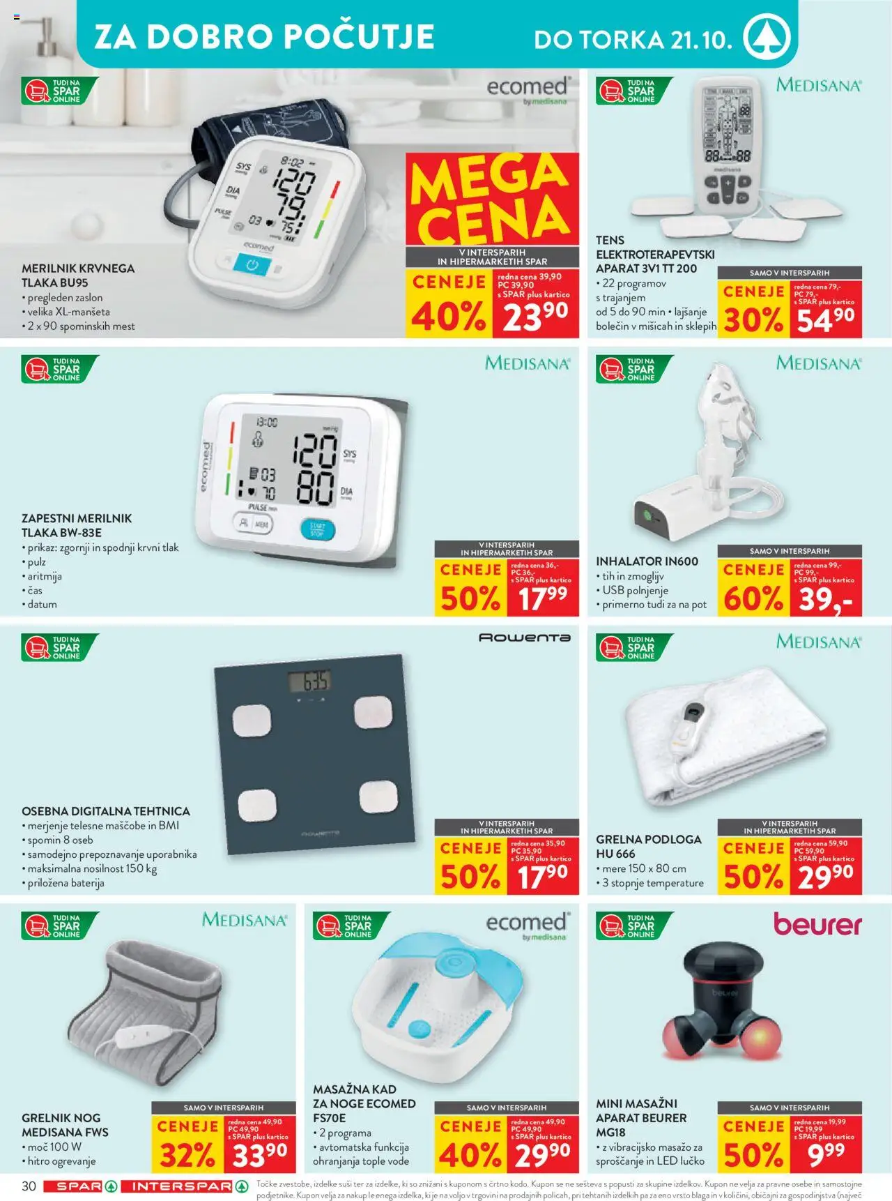 Novi Spar katalog ponudbe – veljaven od 08.10.2025 | Stran: 29 | Izdelki: Baterija, Usb, Suši, Tehtnica
